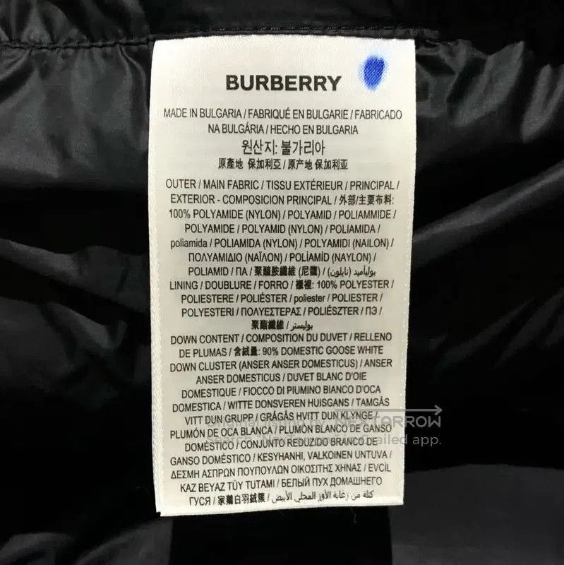 Burberry Burberry Men's Blue Down Jacket in Size M. Size US M / EU 48-50 / 2 - 7 Thumbnail