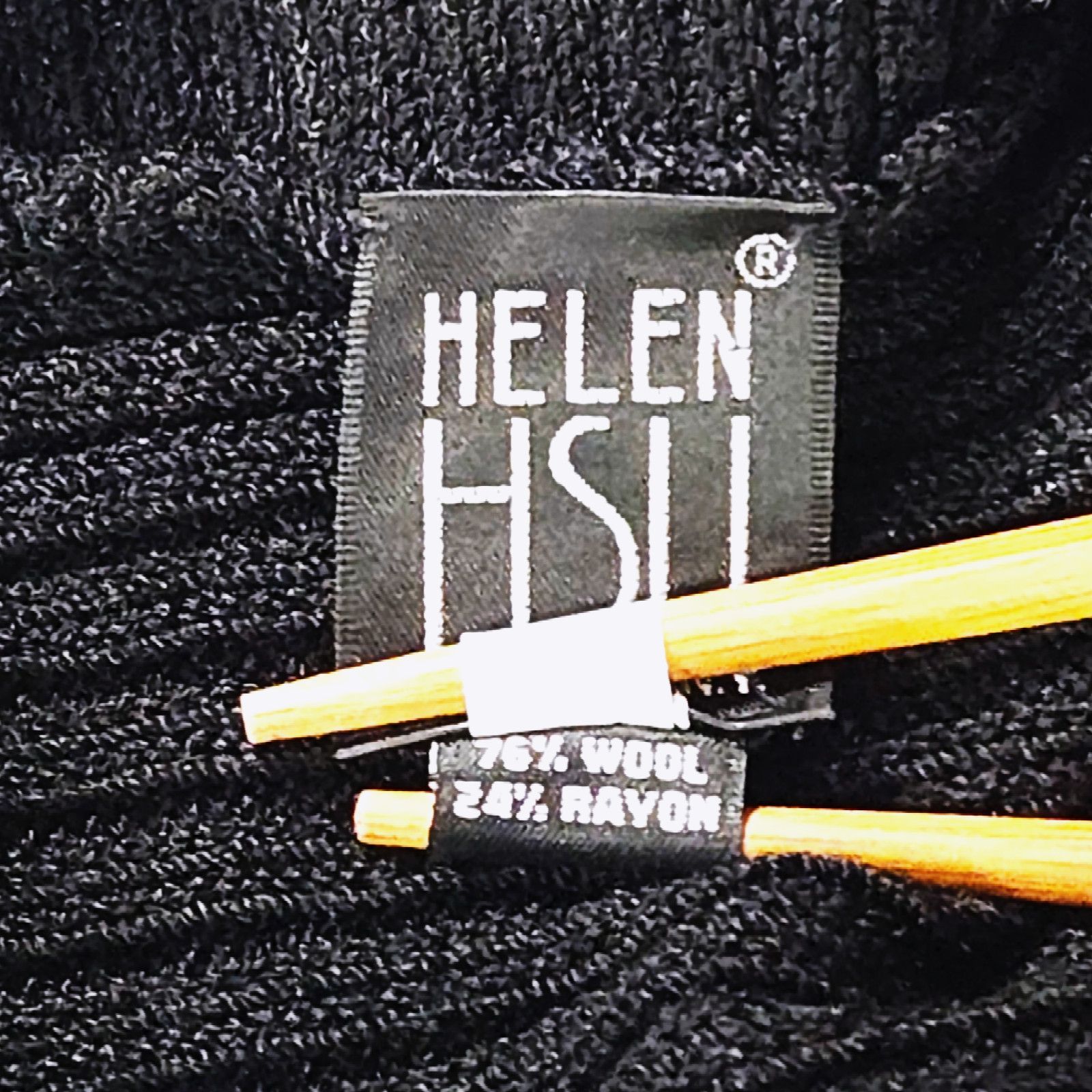 Other VTG EUC Helen Hsu N.Y. Wool Blend Ribbed Cardigan Sz S Black Size S / US 4 / IT 40 - 5 Thumbnail