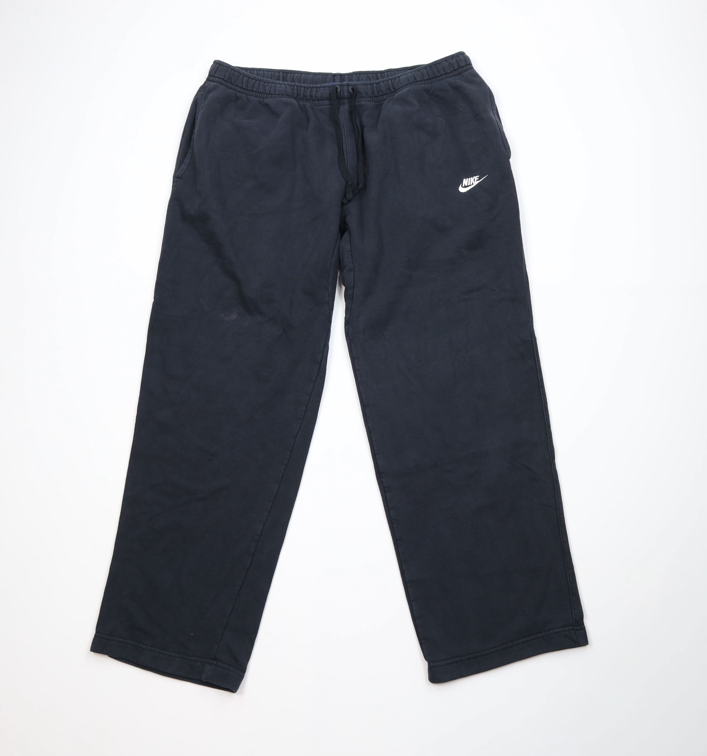 Nike Vintage Nike Scott Mini Swoosh Wide Leg Sweatpants Black Size US 40 / EU 56 - 1 Thumbnail