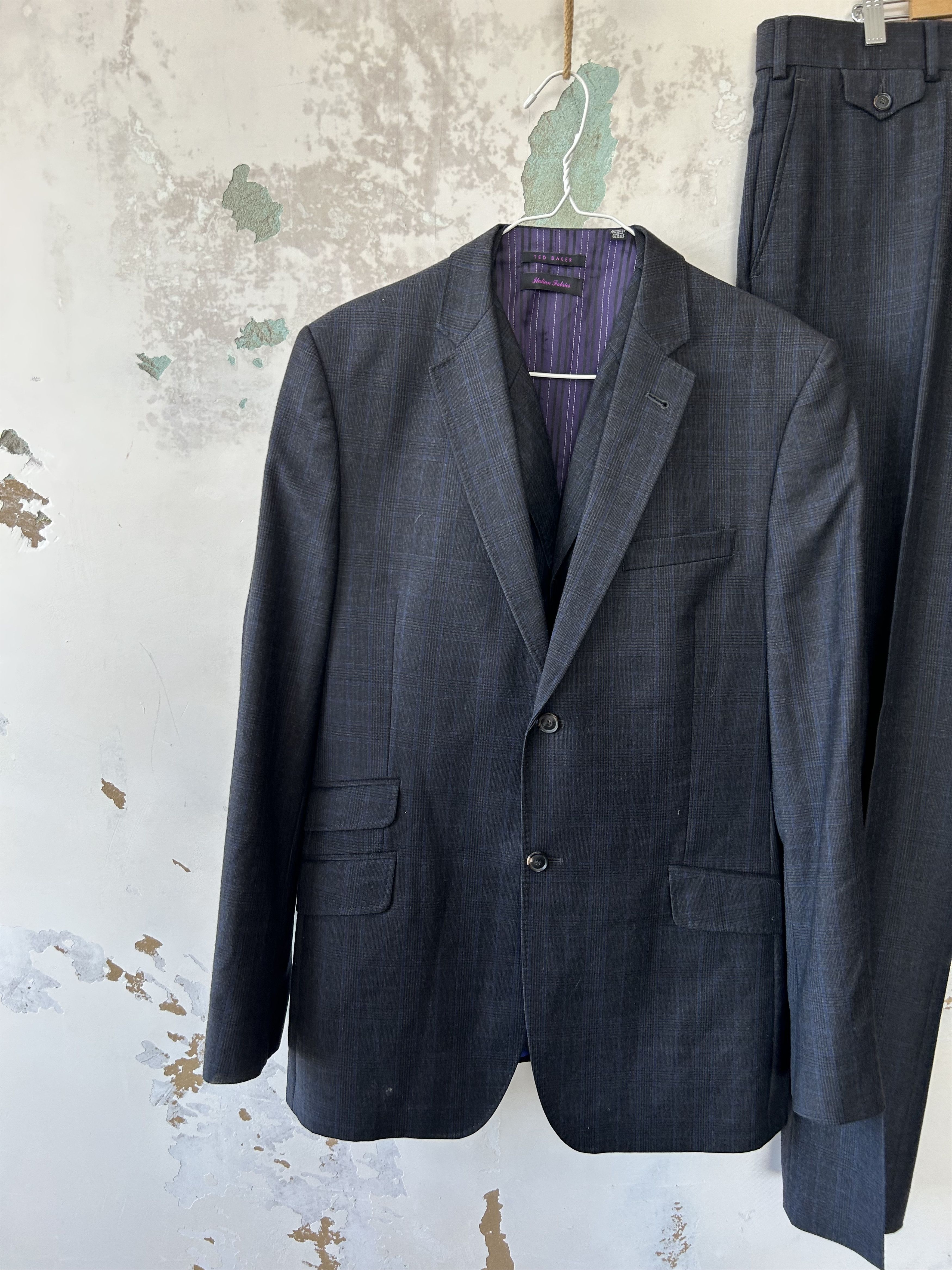 Ted Baker Ted Baker Suit Wool London Endurance 2 Piece 42 R Size 42R - 2 Thumbnail
