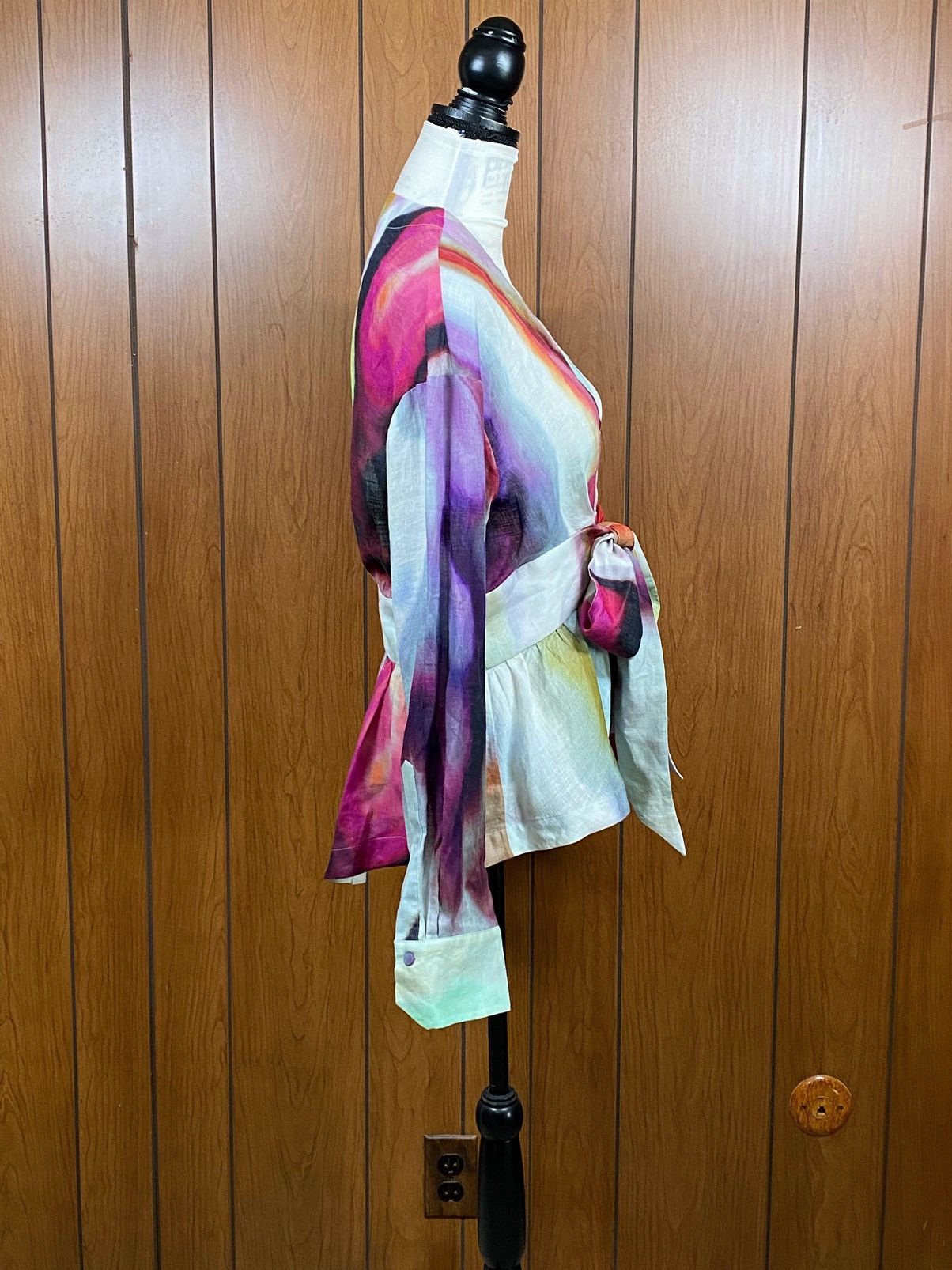 Other Silvia Tcherassi Saanvi Blouse Iridescent Marble Size 2L Size XXL / US 16-18 / IT 52-54 - 11 Thumbnail