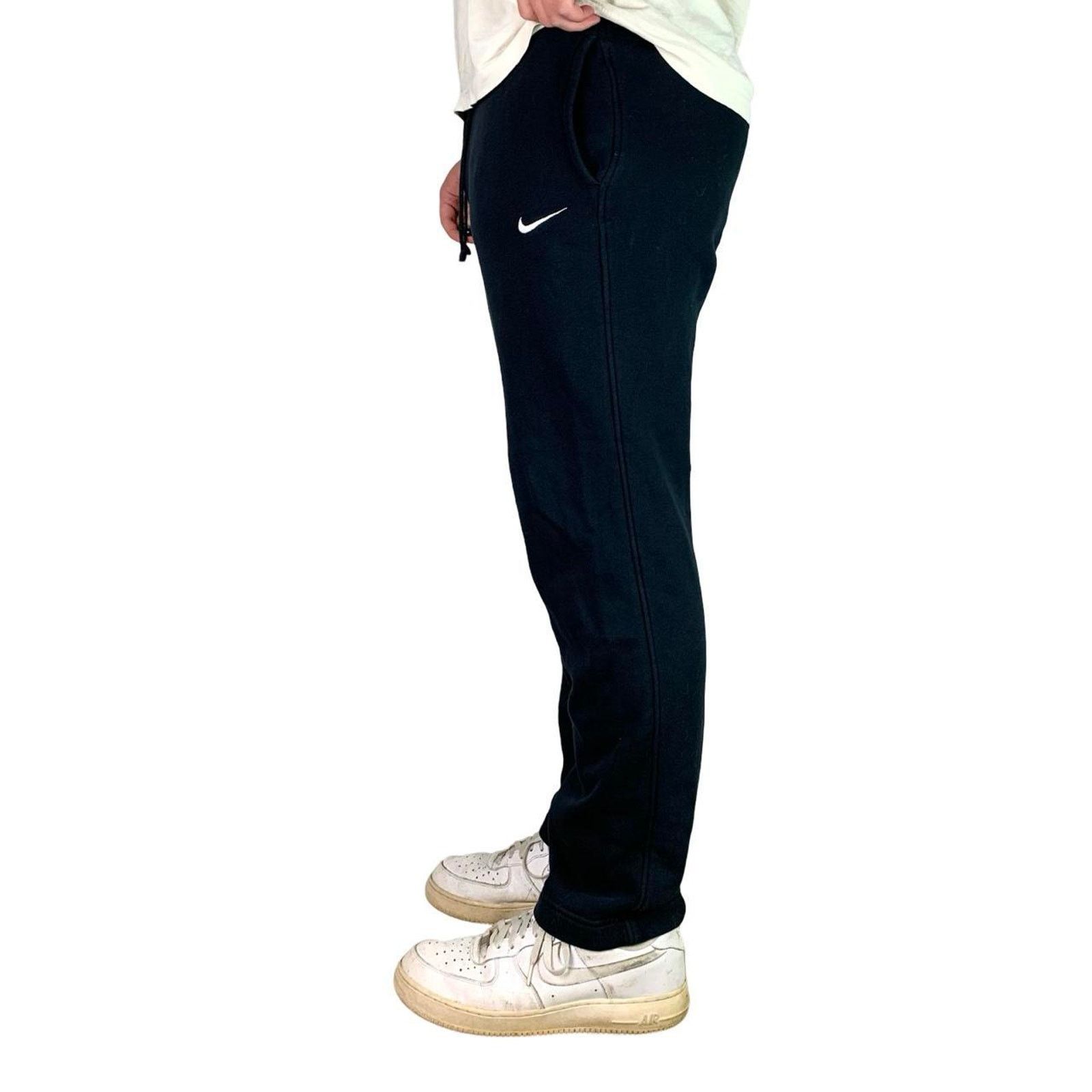 Nike Y2K Embroidered Black Nike Sweatpants with drawstring waist Size US 36 / EU 52 - 2 Thumbnail