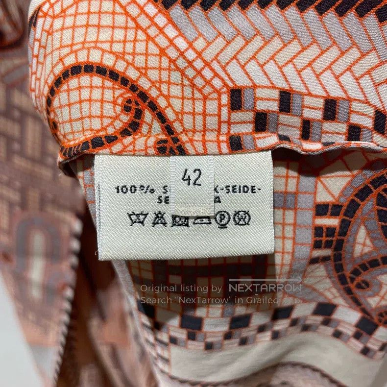 Hermes Hermes Mulberry silk ribbon dress Size M / US 6-8 / IT 42-44 - 4 Thumbnail