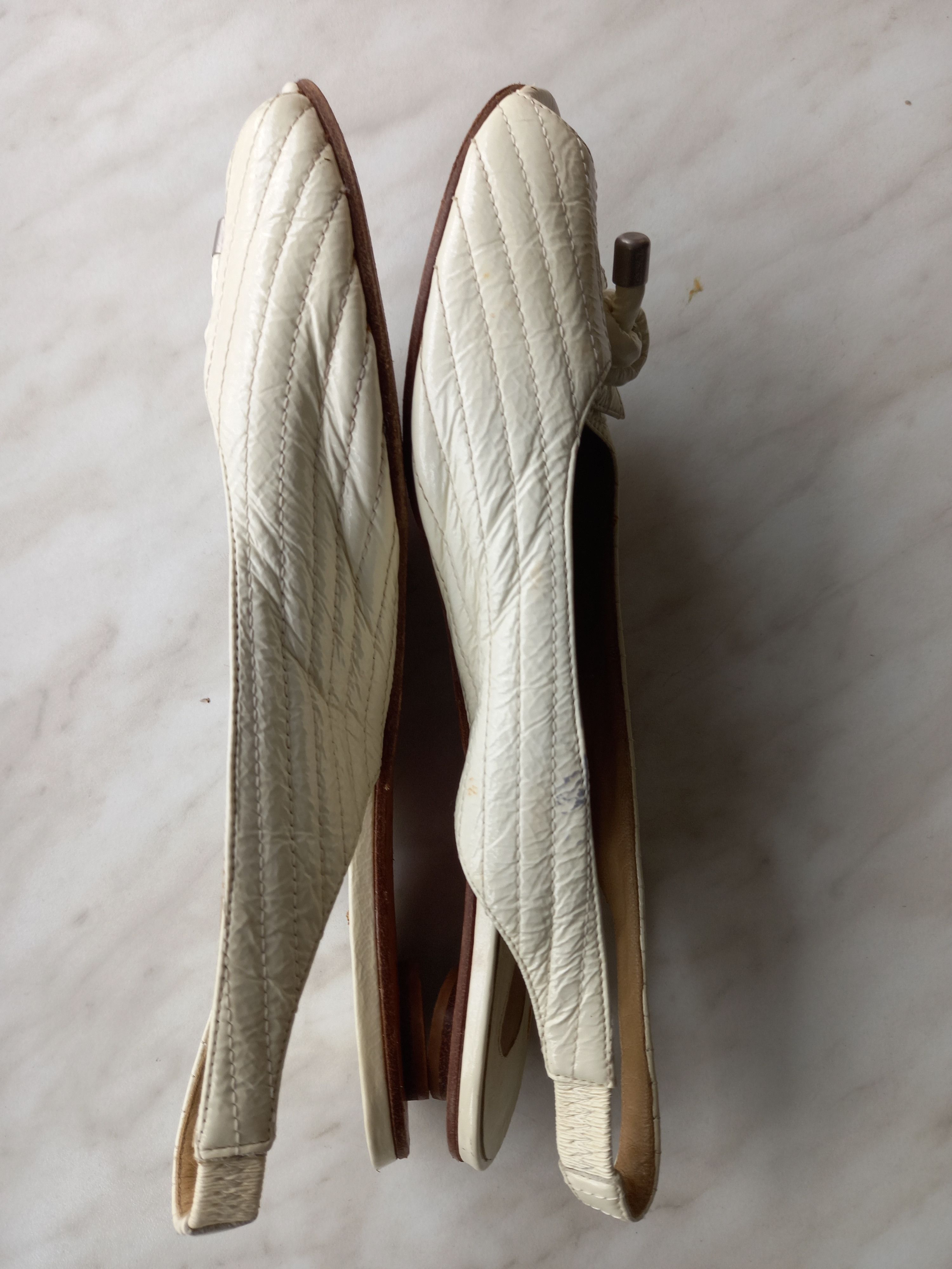 Chloe Chloe Vintage Sandals Ivory Italy - Size 39 Size US 9 / IT 39 - 6 Thumbnail