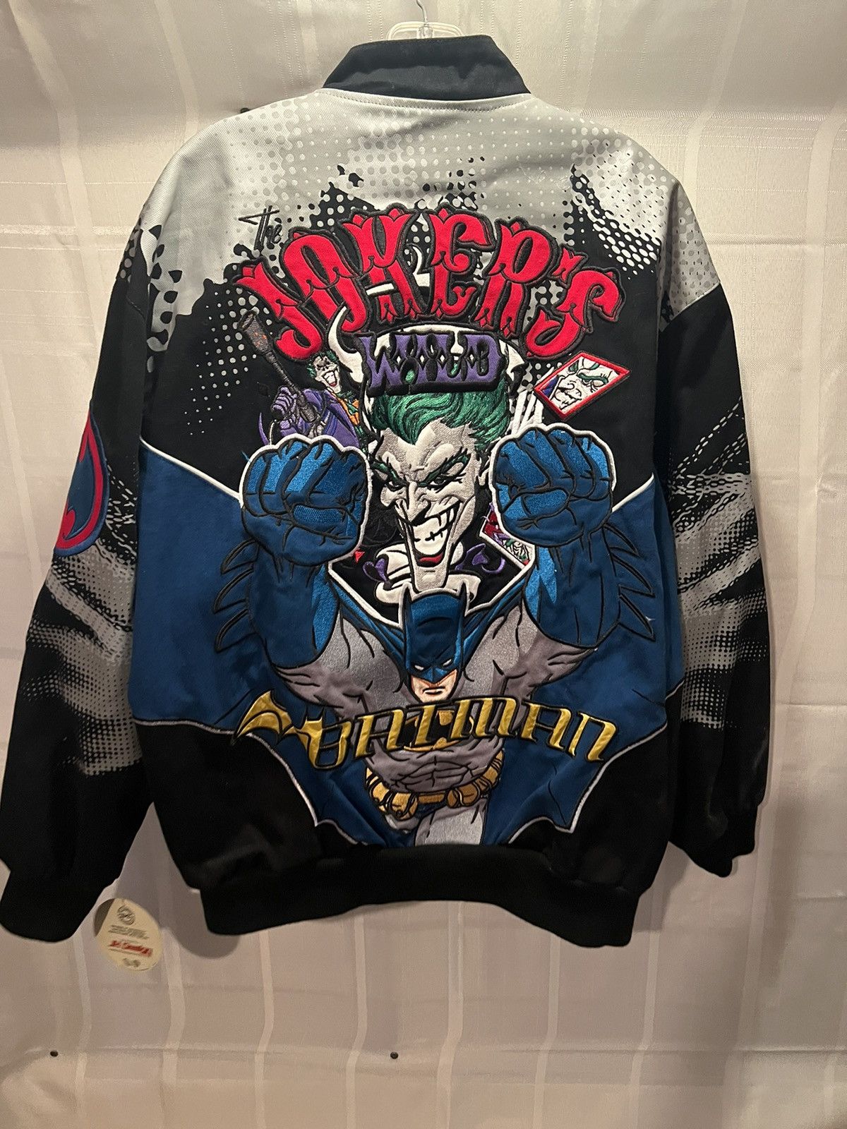 Batman JH Designs Batman Joker's Wild Vintage Bomber Jacket Men XL | Grailed