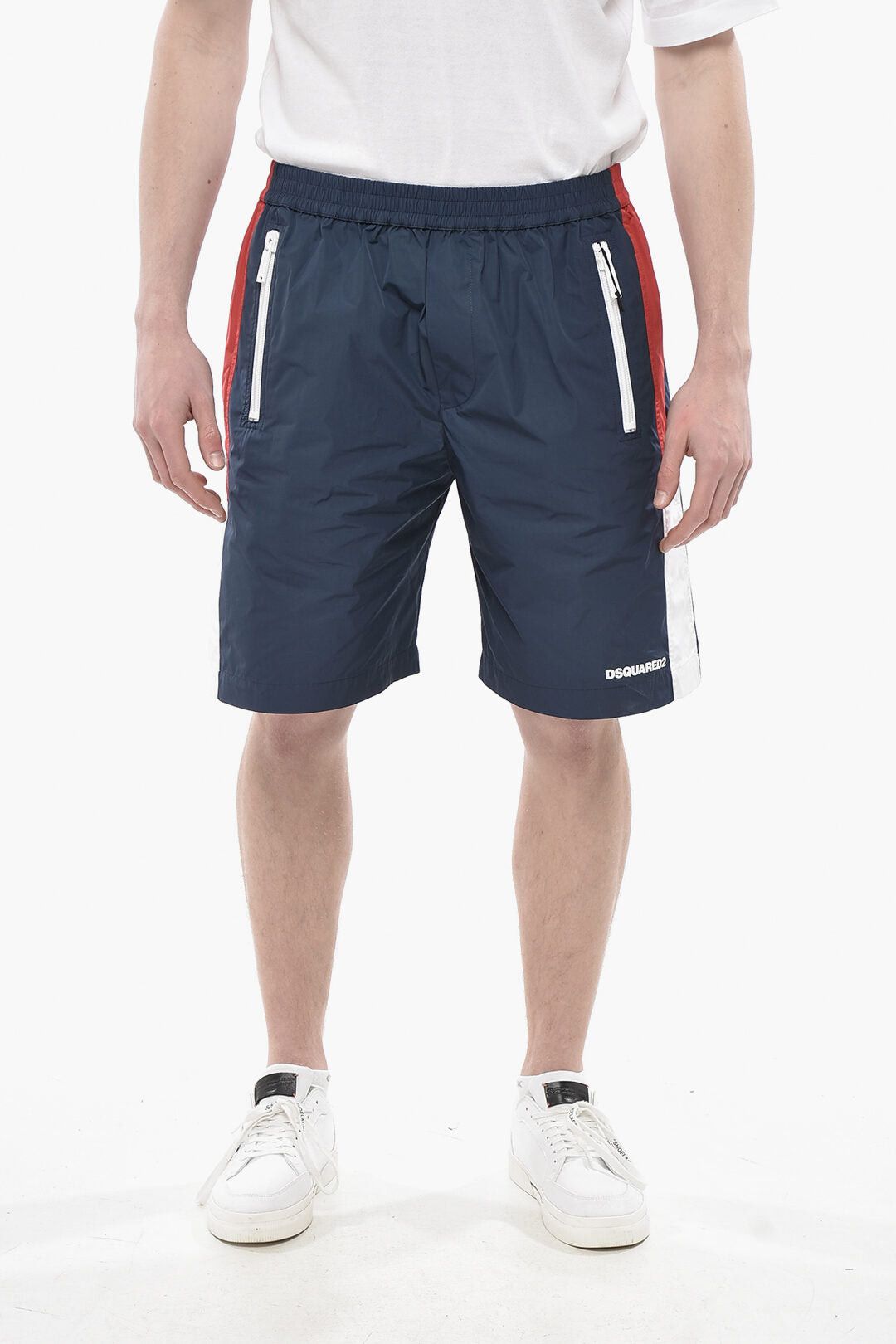 Dsquared2 Color-Block Shorts with Elastic Waist Size US 32 / EU 48 - 1 Thumbnail