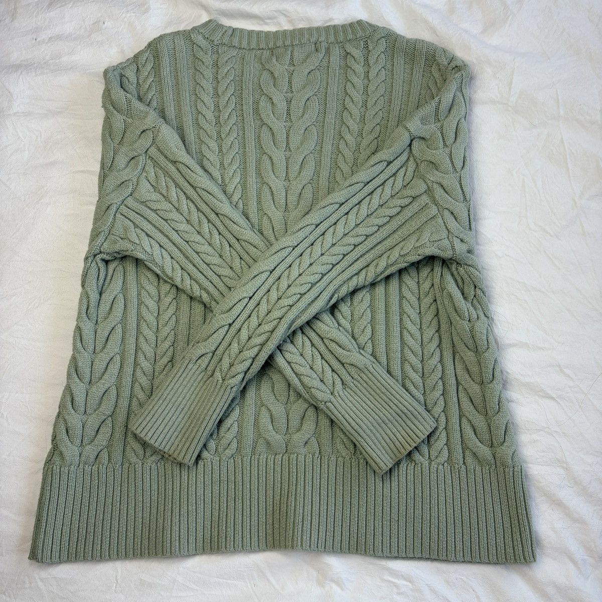 Other Philosophy sage green cable knit crewneck sweater Size M / US 6-8 / IT 42-44 - 4 Thumbnail