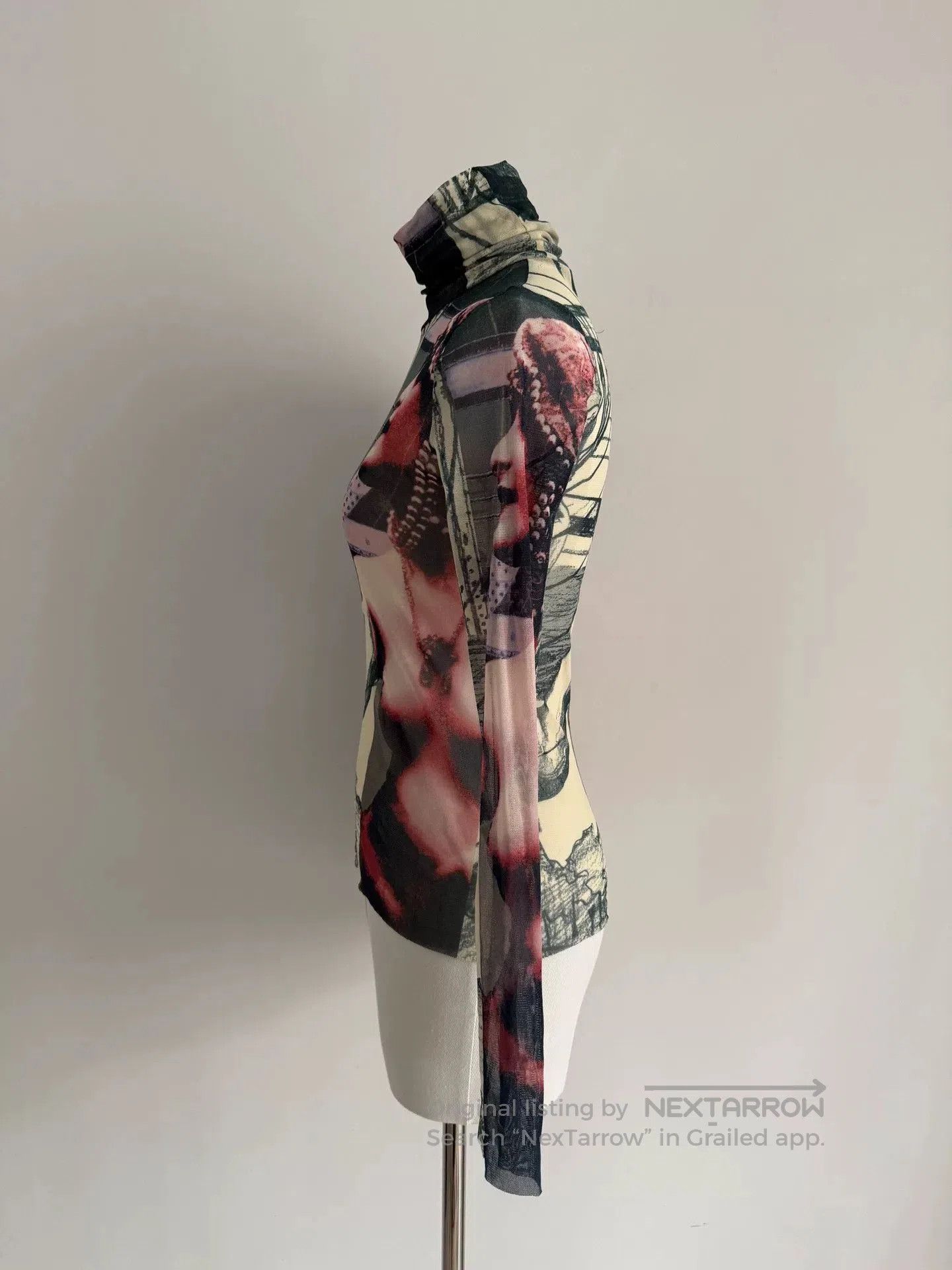 Jean Paul Gaultier Jean Paul Gaultier Sheer Graphic Top. Size M / US 6-8 / IT 42-44 - 7 Thumbnail
