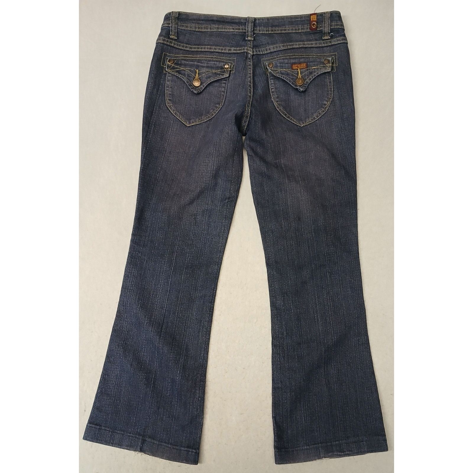 Other Zana Di (14) Y2K Women's Boot Cut Dark Blue Denim Jeans Size 36" / US 14 / IT 50 - 7 Thumbnail