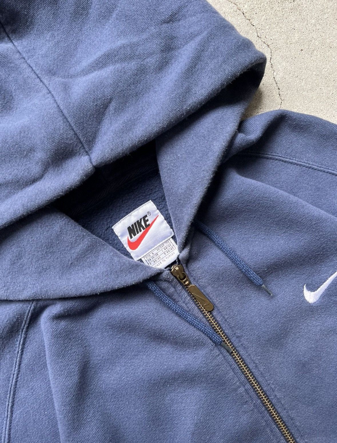 Nike Vintage Nike Blanc Hoodie Size US M / EU 48-50 / 2 - 5 Thumbnail