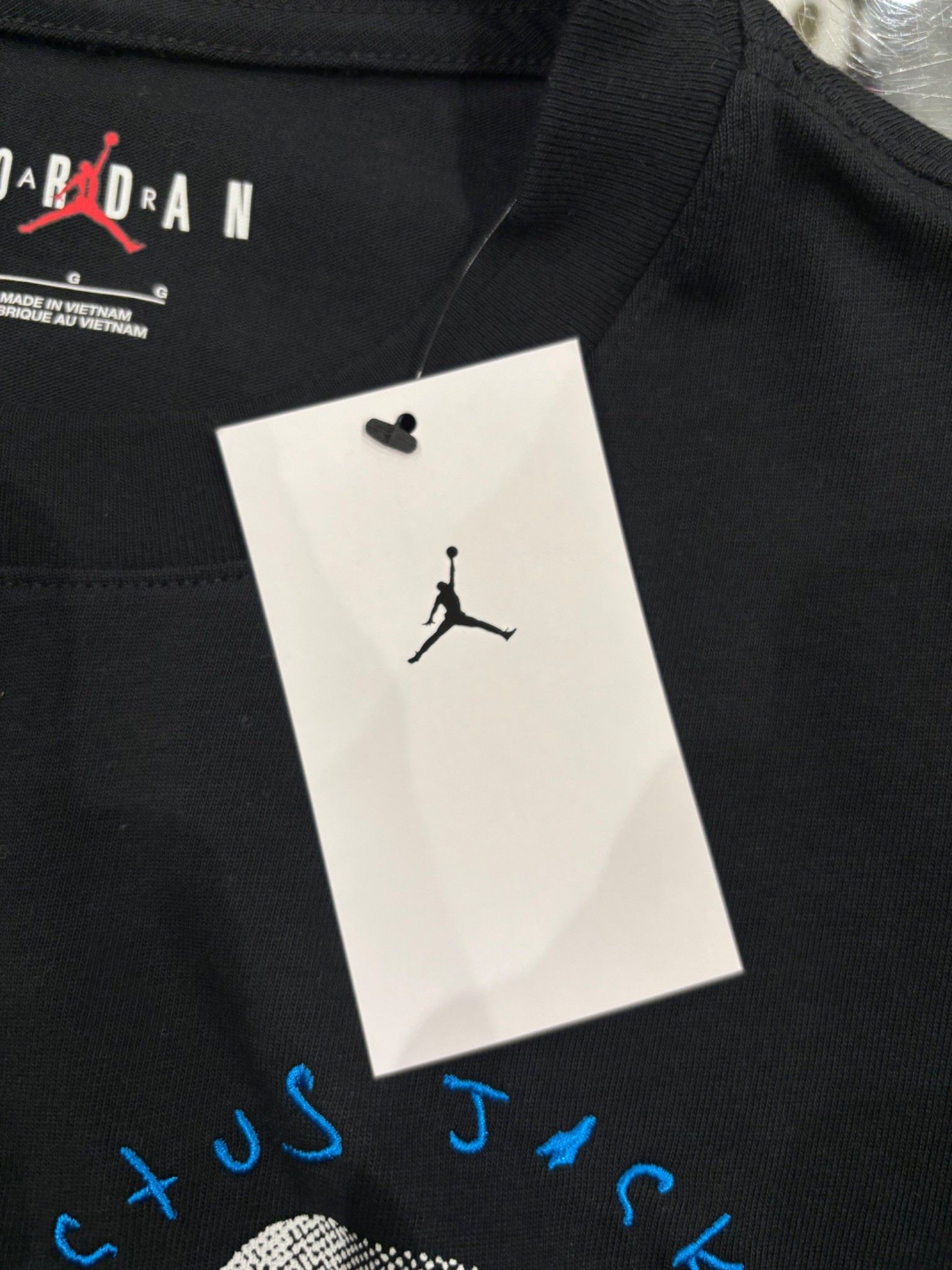 Travis Scott Travis Scott x Jordan x Fragment T-shirt Black Size US L / EU 52-54 / 3 - 5 Thumbnail