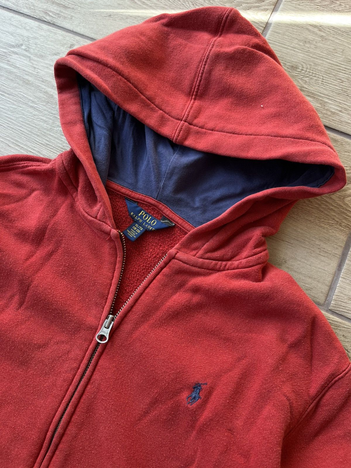 Polo Ralph Lauren Polo Ralph Lauren Red Y2K Zip Hoodie Men’s Size S Size US S / EU 44-46 / 1 - 5 Thumbnail