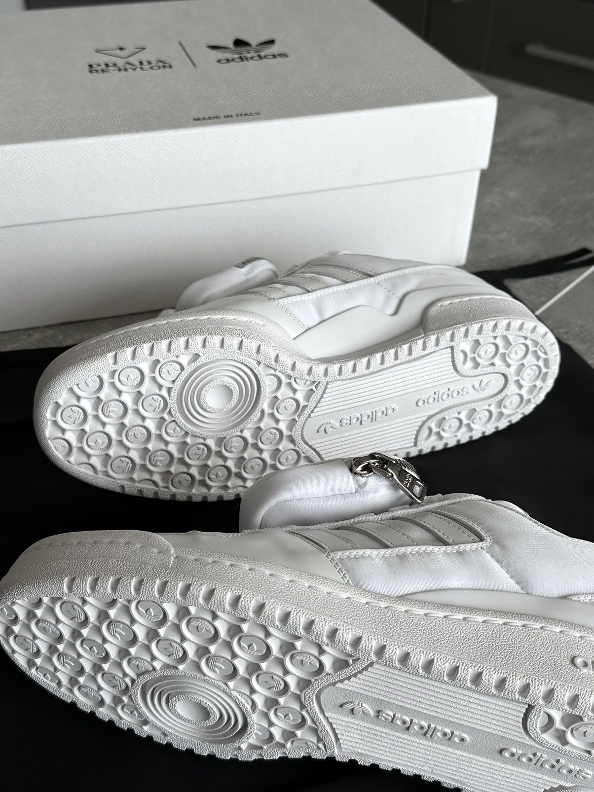 Adidas × Prada Prada Adidas RE-Nylon Forum Low White Sneakers US 6 / 36 Size US 6 / IT 36 - 15 Thumbnail