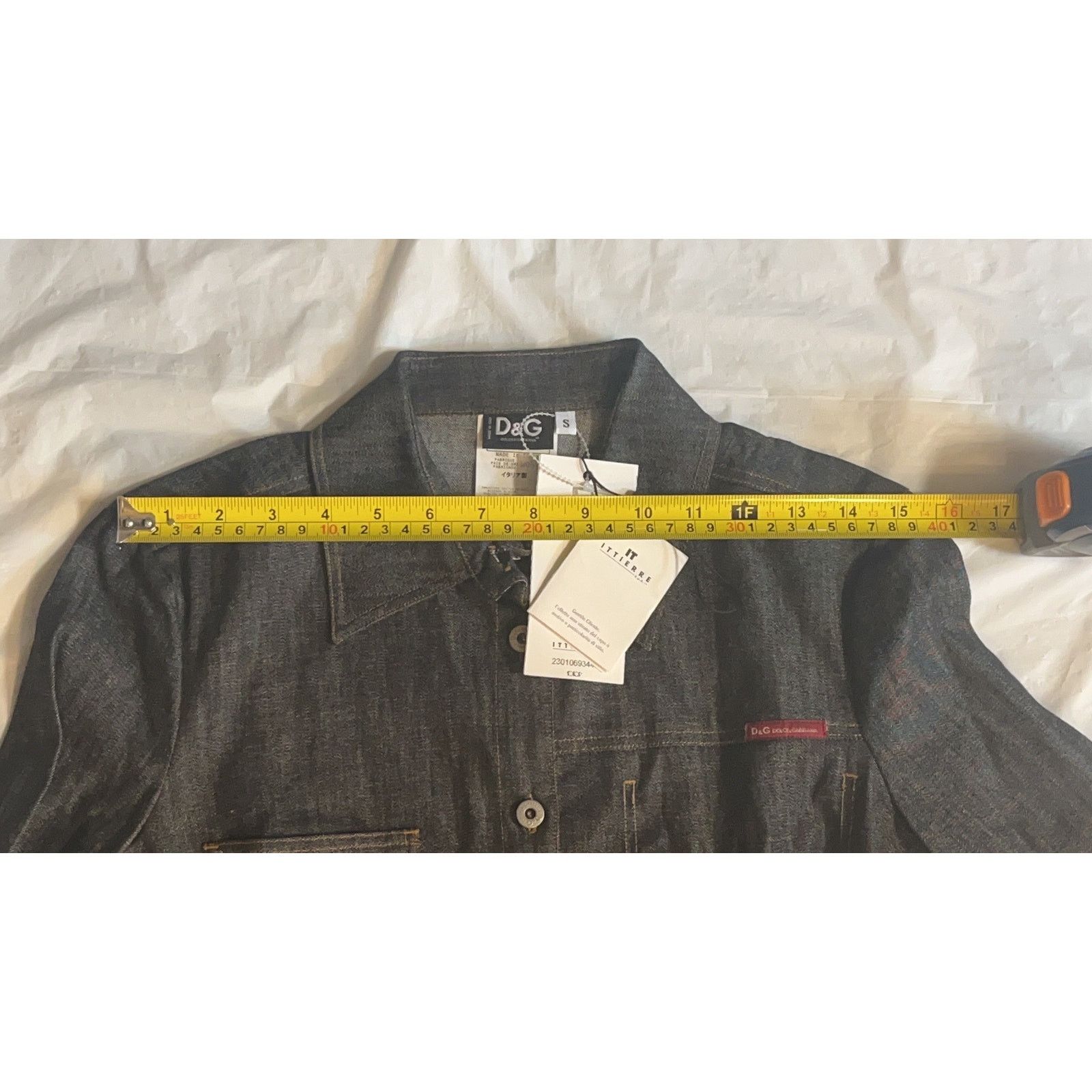 Dolce & Gabbana Vintage Y2K Dolce & Gabbana Black Dark Wash Denim Size S / US 4 / IT 40 - 14 Thumbnail