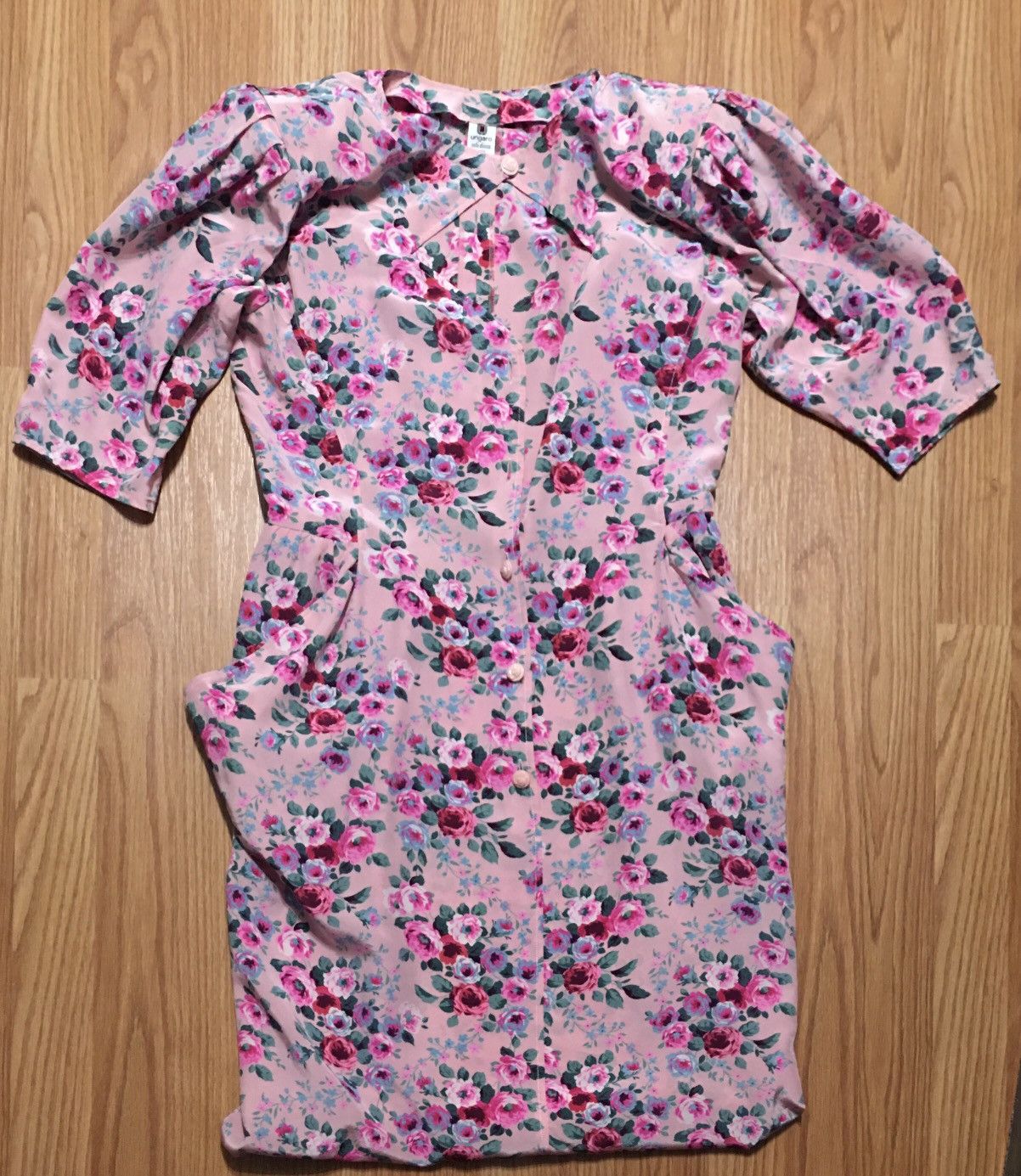 Emanuel Ungaro × Ungaro Paris × Vintage Emanuel Ungaro Silk Vintage Floral Midi Dress EU 44 Size M / US 6-8 / IT 42-44 - 8 Thumbnail