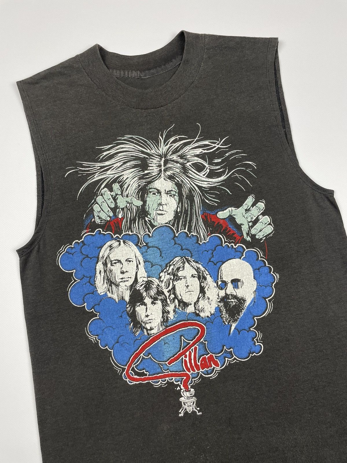 Band Tees Vintage 82s Gillan Magic tour Deep Purple T-shirt Sleeveless Size US XS / EU 42 / 0 - 2 Thumbnail
