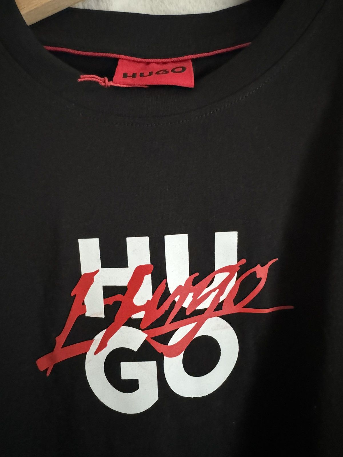 Hugo BNWT Hugo Boss “Hugo” Logo T-Shirt Black Medium RRP £45 Size US M / EU 48-50 / 2 - 3 Thumbnail