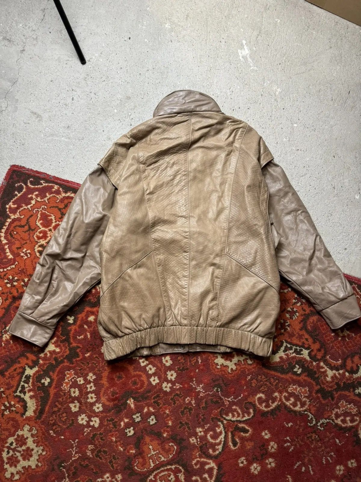 Vintage Vintage Y2K Leather Snake Skin Avantgarde Archive Jacket Size US M / EU 48-50 / 2 - 8 Thumbnail