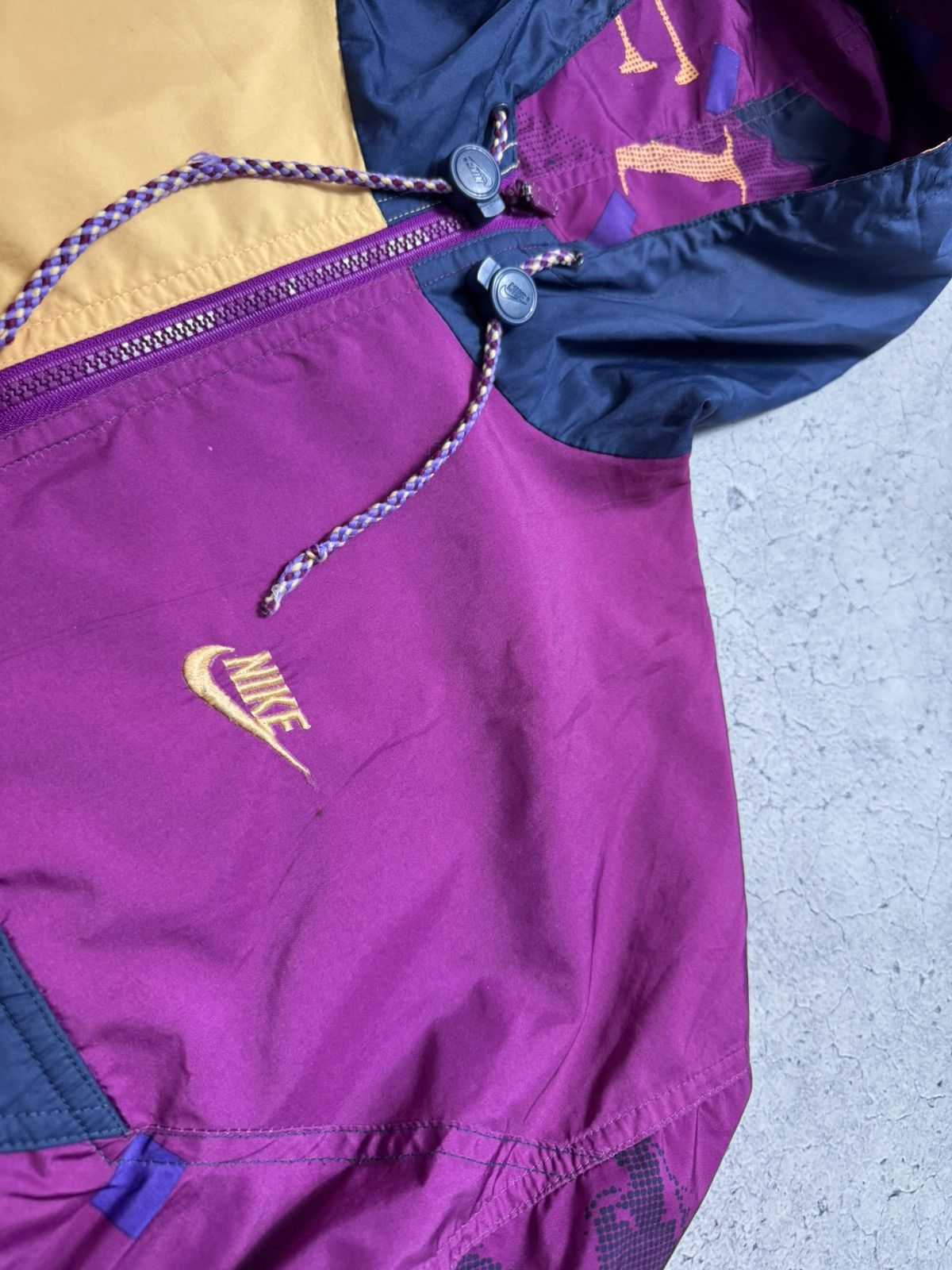 Nike Vintage 80s Nike Nylon Jacket 1/2 Zip Anorak Rare Size US M / EU 48-50 / 2 - 7 Thumbnail