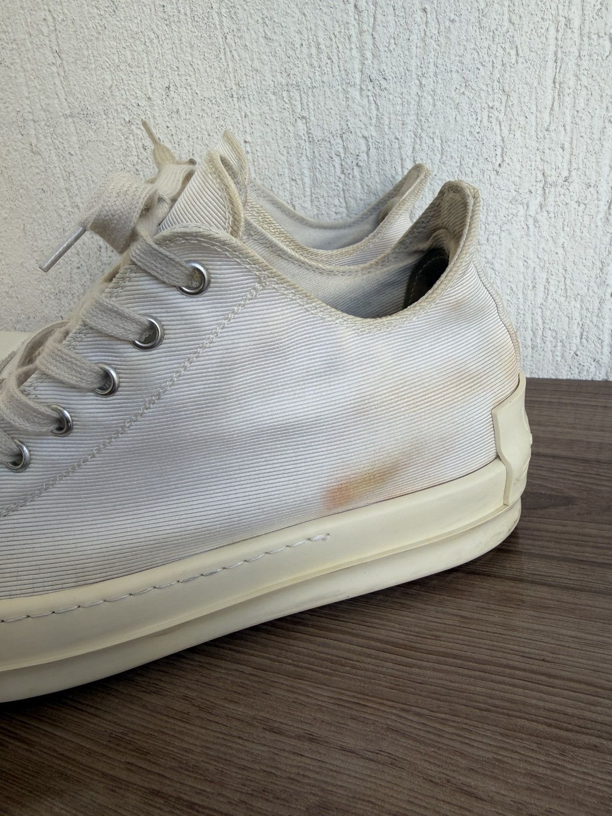 Rick Owens Drkshdw Khaki canvas ramones Size US 8 / EU 41 - 12 Thumbnail