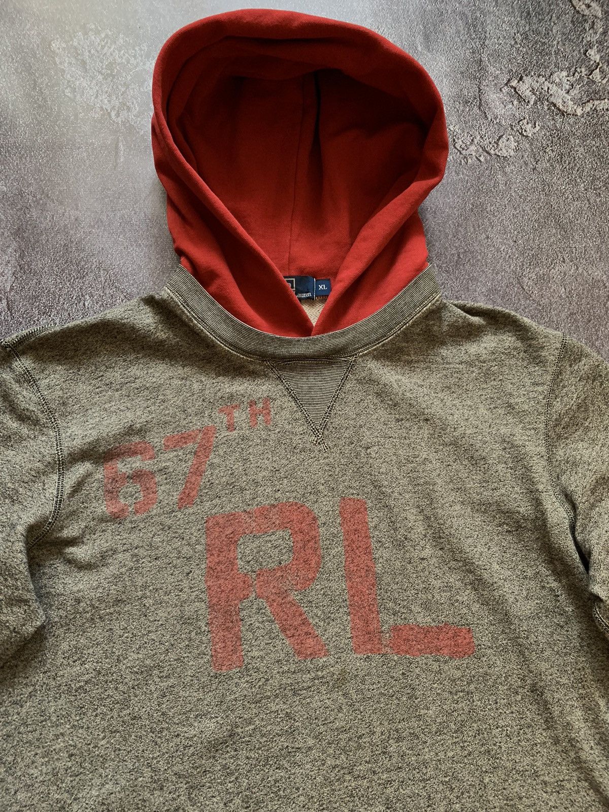 Ralph Lauren VTG 90‘s Polo Ralph Lauren 67th Gray Men’s Hoodie XL size Size US XL / EU 56 / 4 - 2 Thumbnail