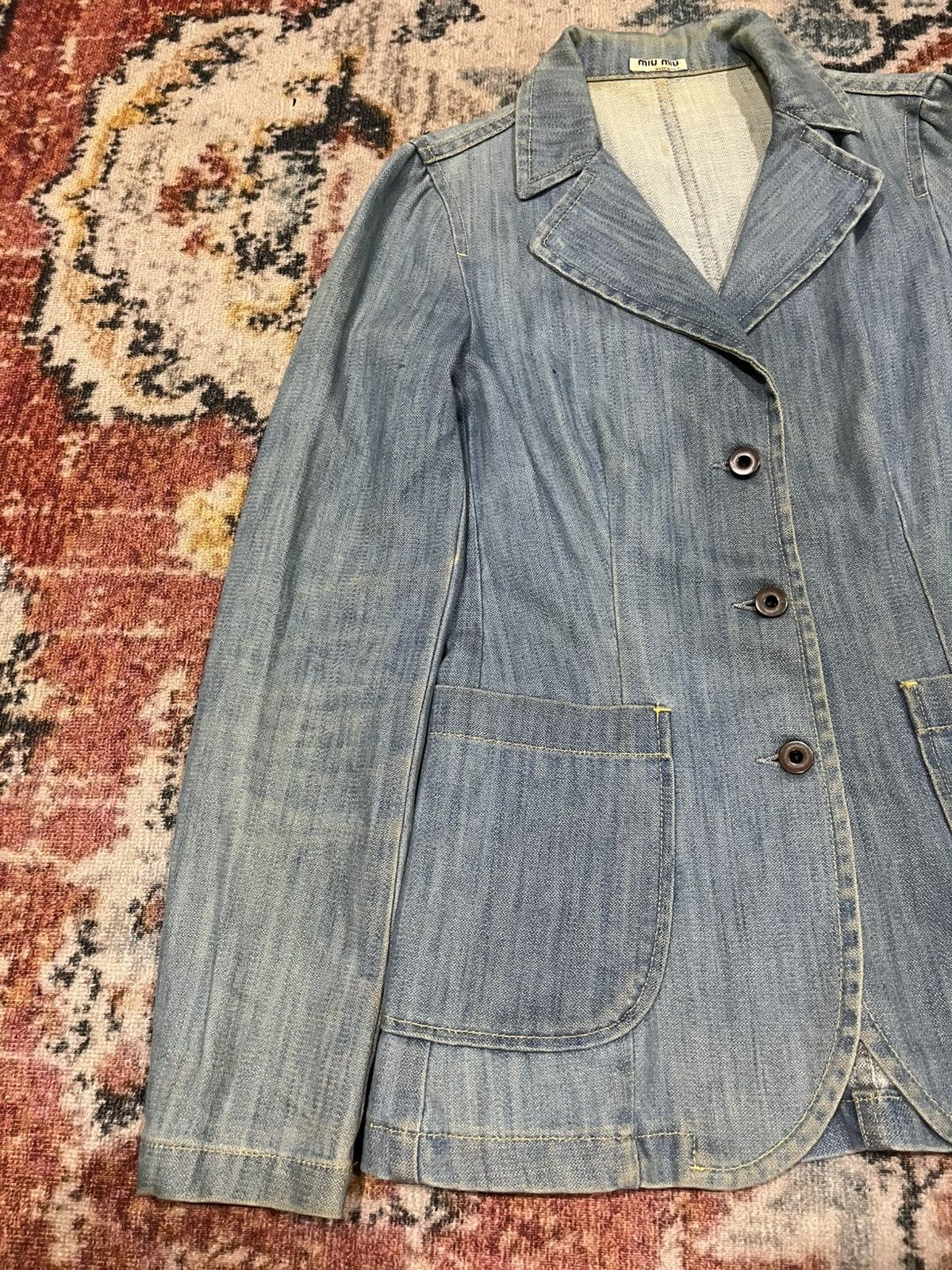 Miu Miu Miu miu broken twill jacket Size S / US 4 / IT 40 - 4 Thumbnail