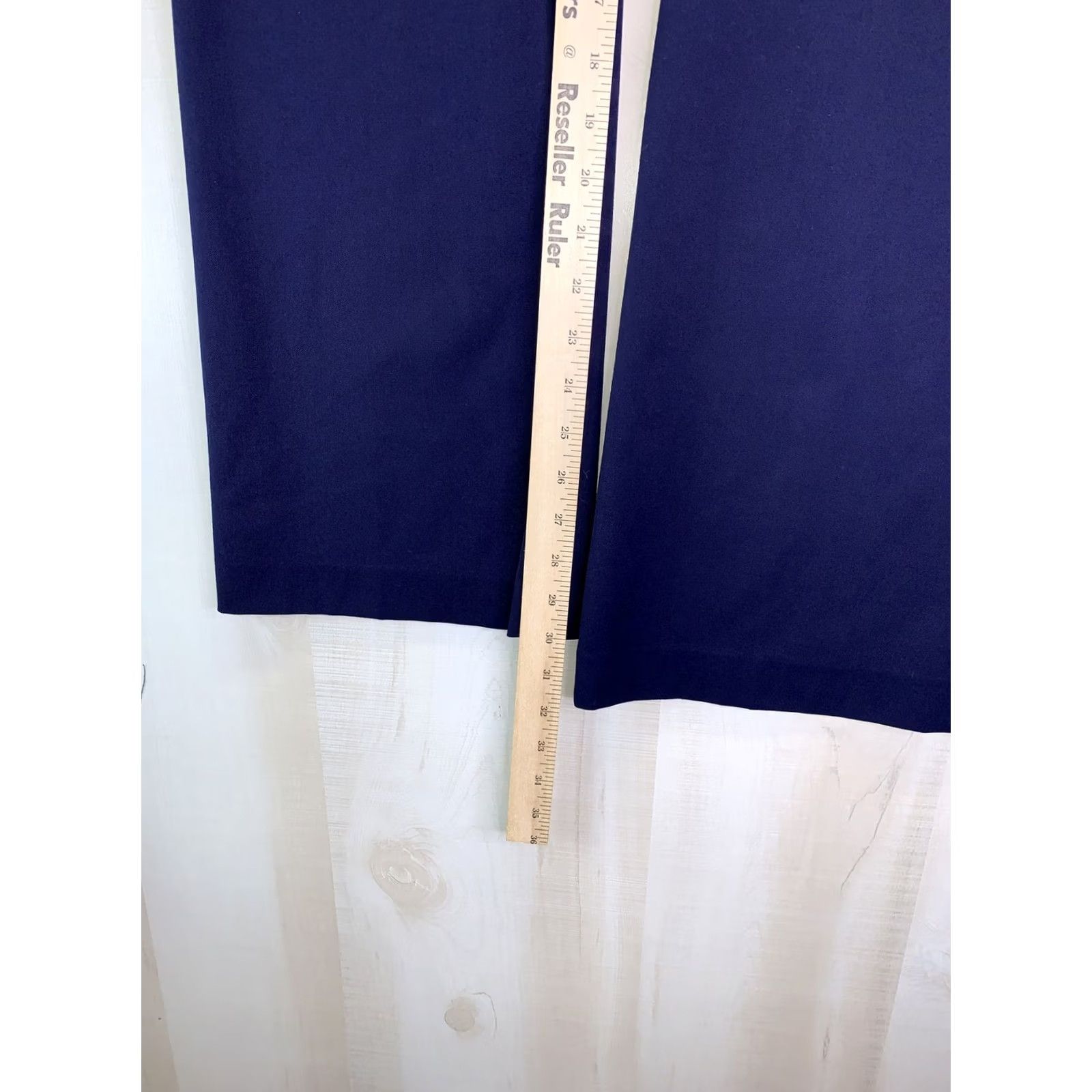 Ralph Lauren VINTAGE? No. Lauren Ralph Lauren Women’s Dress Pants Flare Blue Career 6 Pants Women Slim? Size 28" / US 6 / IT 42 - 4 Thumbnail