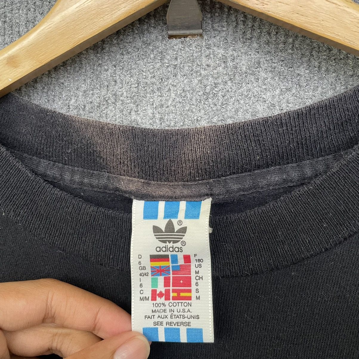 Adidas × Vintage 1990s Adidas Mirror Print Big Logo T Shirt Size US M / EU 48-50 / 2 - 6 Thumbnail