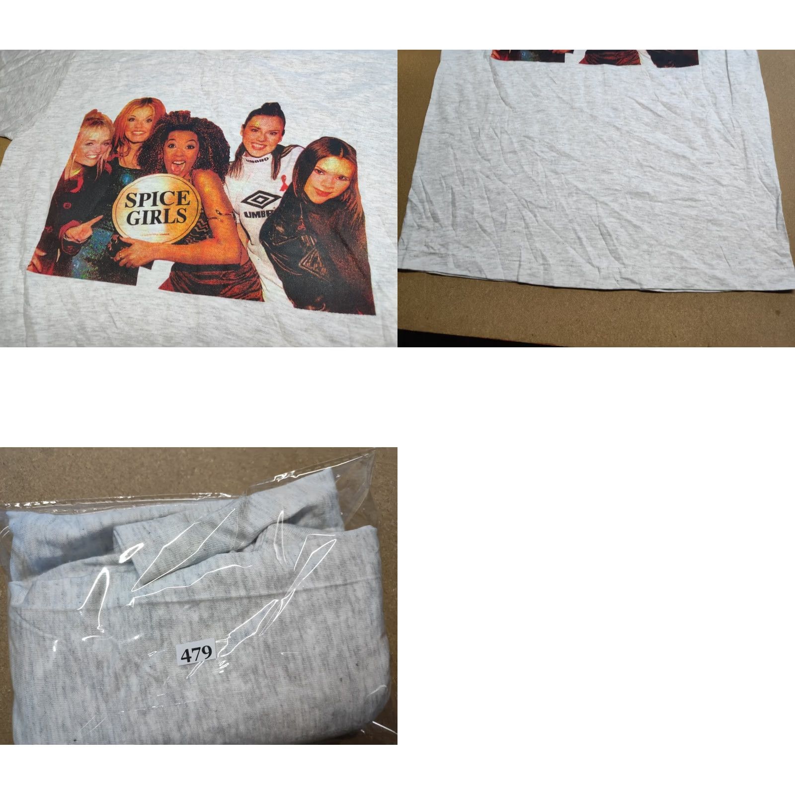 Vintage Spice Girls Vintage Gray T-Shirt Campaign Single Stitch Shirt S Unisex Adults Cotton Graphic Print Round Neck Short Sleeve Music Size US S / EU 44-46 / 1 - 9 Thumbnail