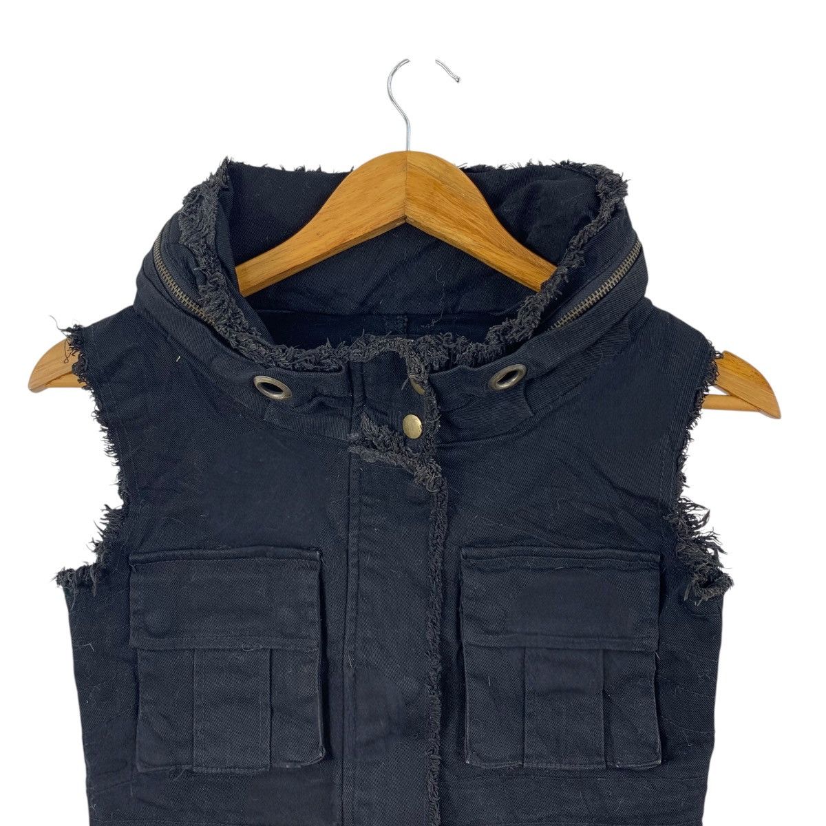Japanese Brand INGNI Japanese Brand Punk Style Black Denim Flare Jacket Size US XS / EU 42 / 0 - 3 Thumbnail