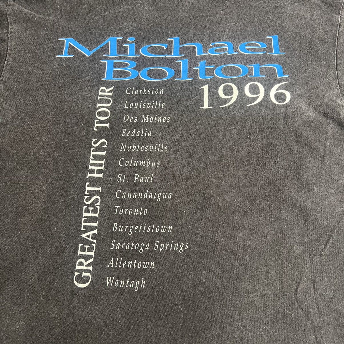 Vintage Michael Bolton 1996 Tour Tee Size US L / EU 52-54 / 3 - 4 Thumbnail