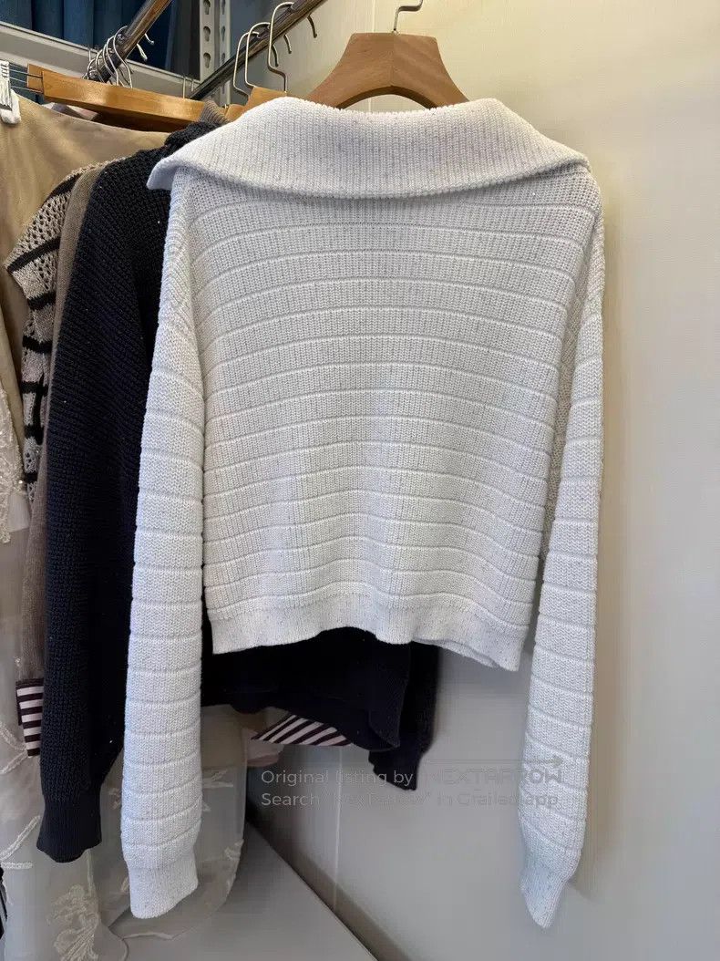 Brunello Cucinelli Brunello Cucinelli Sequined Sweater Polo Shirt Size XS / US 0-2 / IT 36-38 - 2 Thumbnail