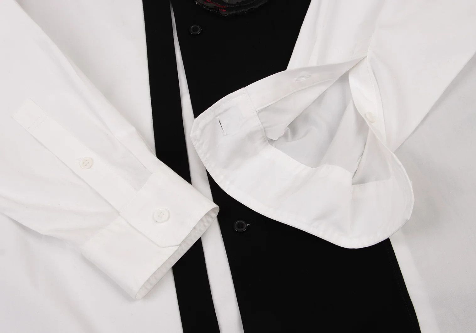 Yohji Yamamoto Yohji Yamamoto Cotton Front Design Long Shirt Size US S / EU 44-46 / 1 - 9 Thumbnail