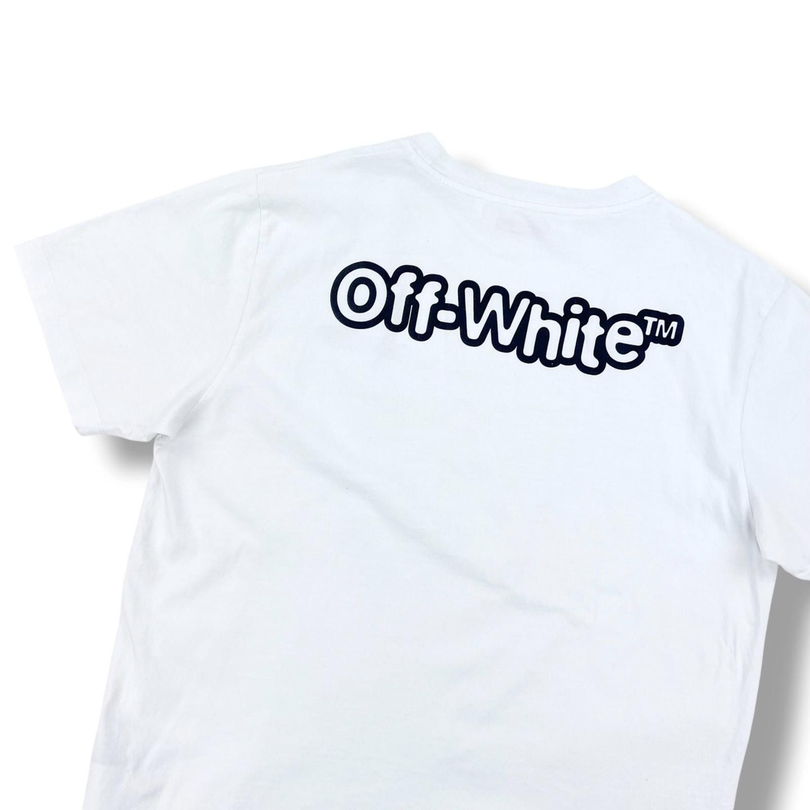 Off-White Off-White Bubble Logo White T Shirt Size US L / EU 52-54 / 3 - 1 Thumbnail