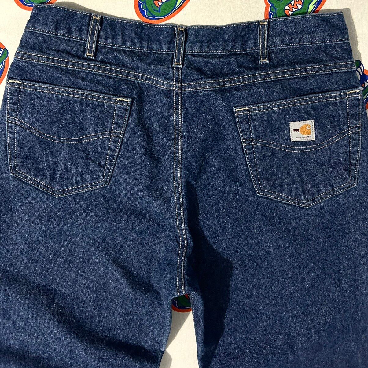 Vintage Mens Vintage Carhartt Fire Resistant Denim Jeans 36 x 30 Size US 36 / EU 52 - 5 Thumbnail