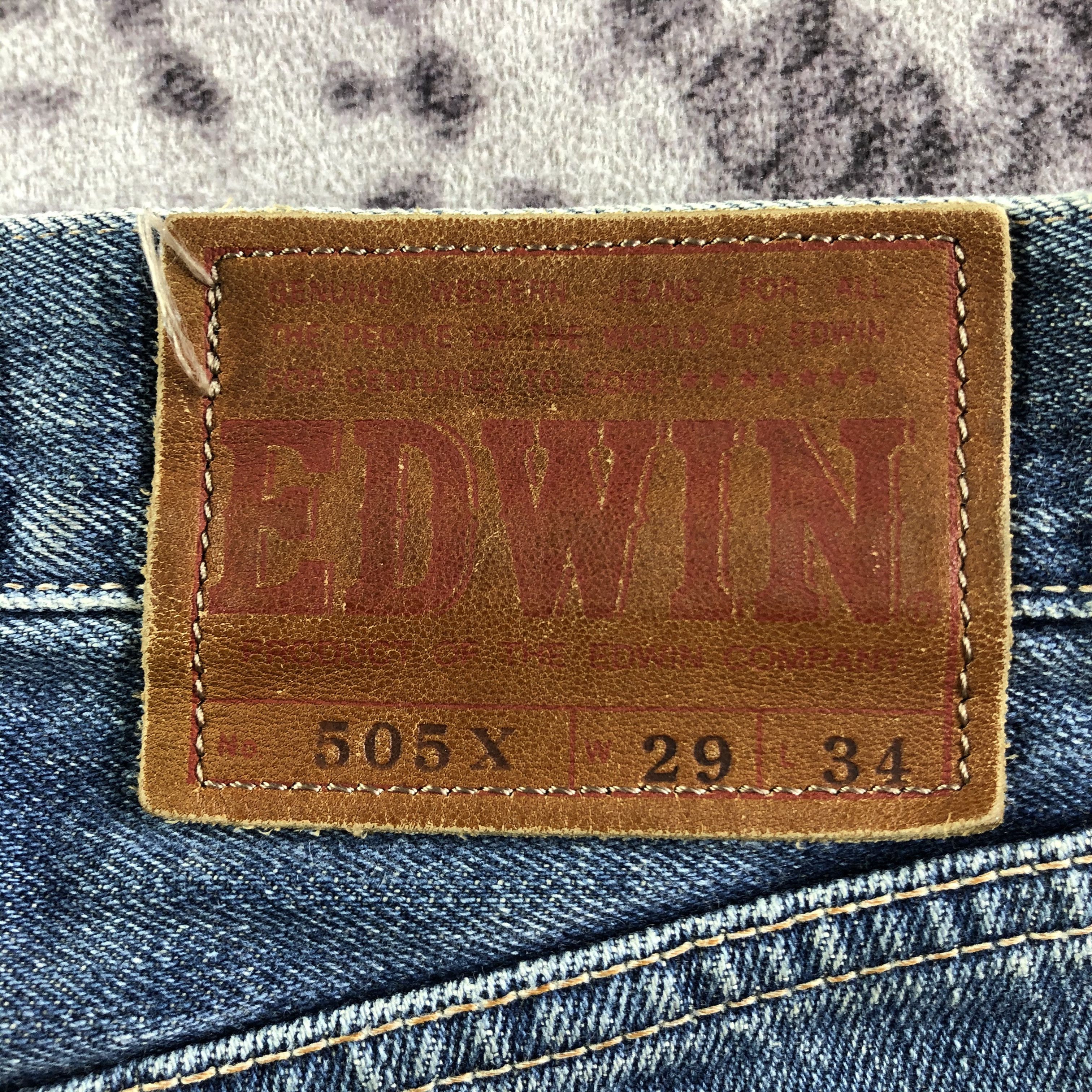 Edwin Vintage Blue Wash Edwin 505 Selvedge Jeans-JM3669 Size US 30 / EU 46 - 5 Thumbnail