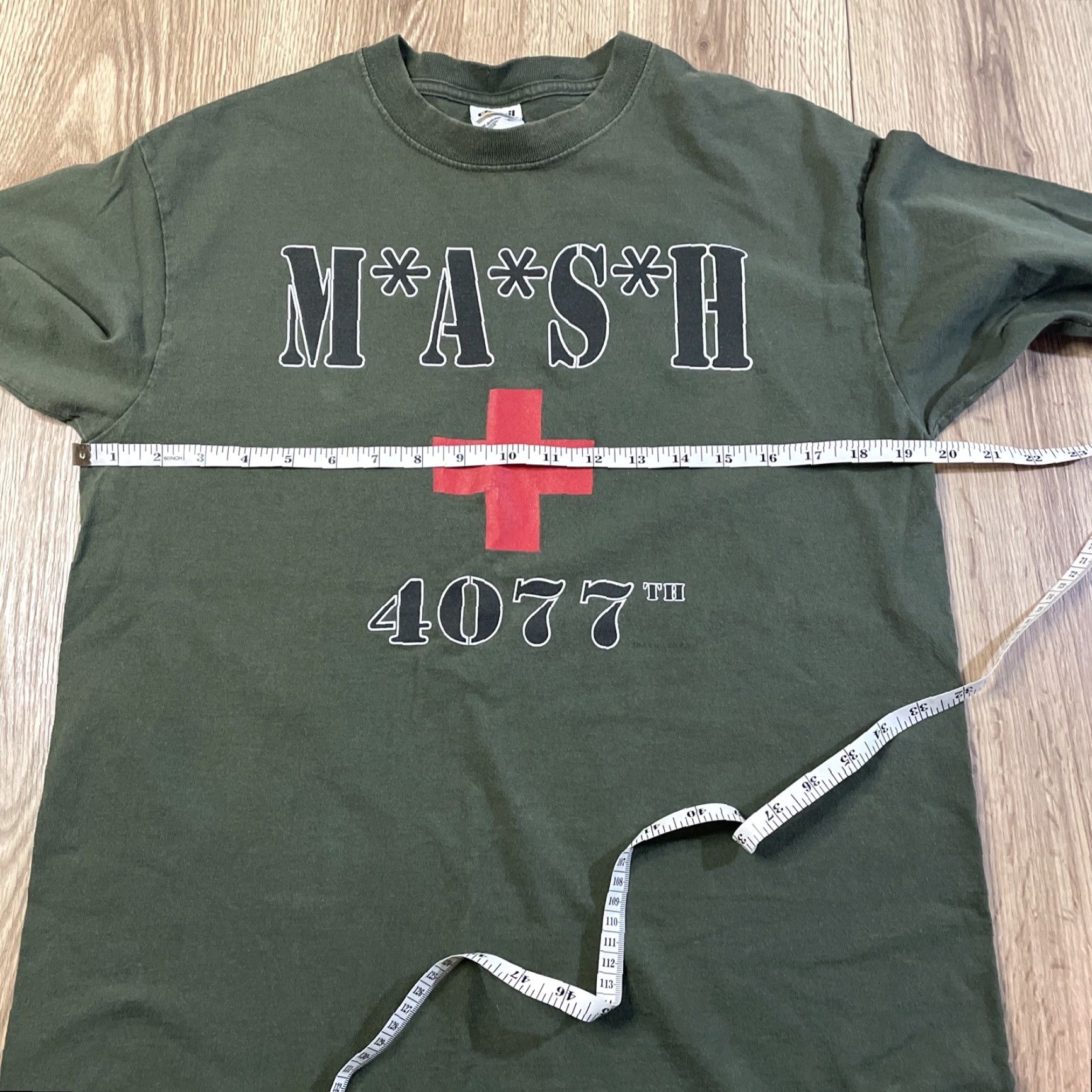 Anvil VINTAGE Anvil Mash 4077th T-Shirt Retro Medium Green Men Size US M / EU 48-50 / 2 - 4 Thumbnail