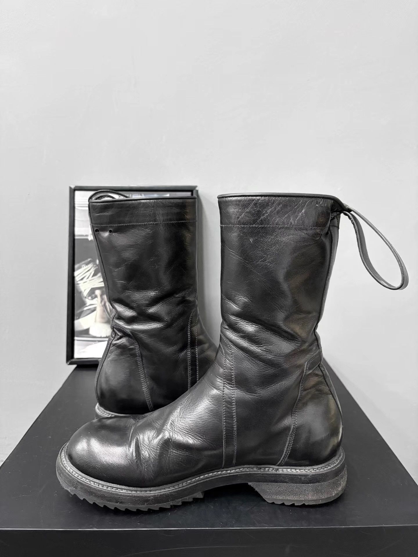 Rick Owens Rick Owens Mainline Women's Leather High Boots K34 Size US 7 / IT 37 - 5 Thumbnail