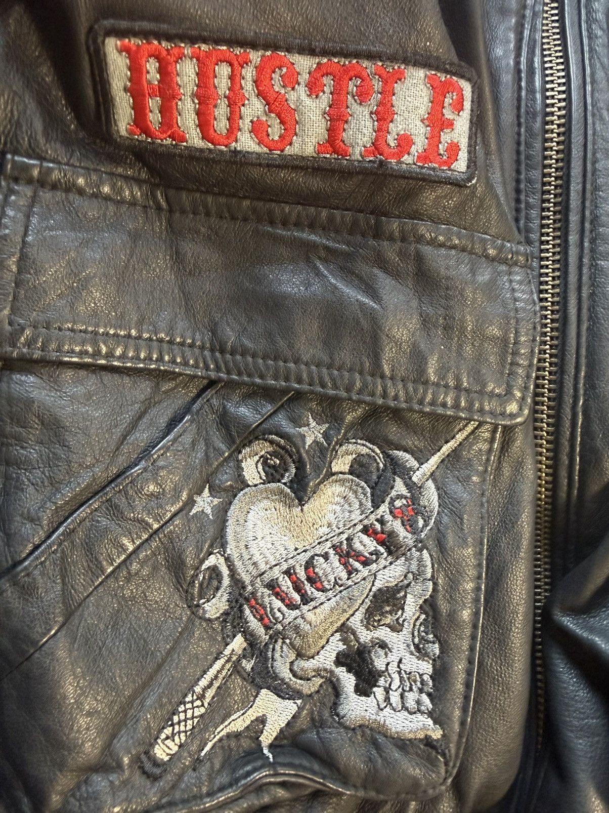 Ed Hardy Ed hardy vintage leather jacket Size US L / EU 52-54 / 3 - 3 Thumbnail