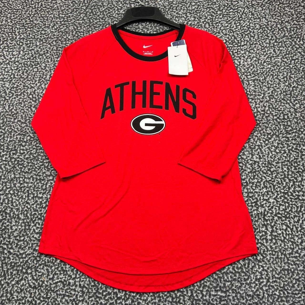 Nike Nike Shirt Women Georgia Bulldogs 3/4 Sleeve Crew Neck New M Size M / US 6-8 / IT 42-44 - 1 Thumbnail
