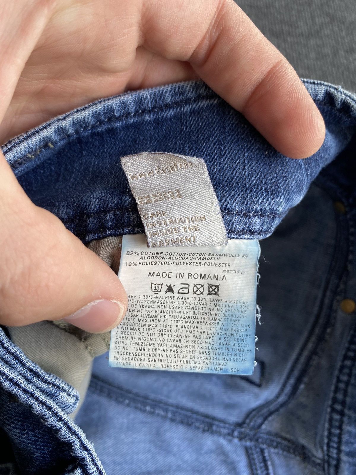 Diesel 🔥Opium Punk Diesel Blue Jeans Bootcut goth emo alt 29 Size 29" - 5 Thumbnail