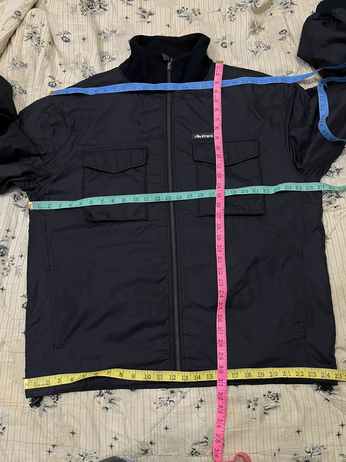 Avirex 🔥🔥🔥STEALS AVIREX 4 POCKET BLACK ZIPPER JACKET Size US XL / EU 56 / 4 - 18 Thumbnail