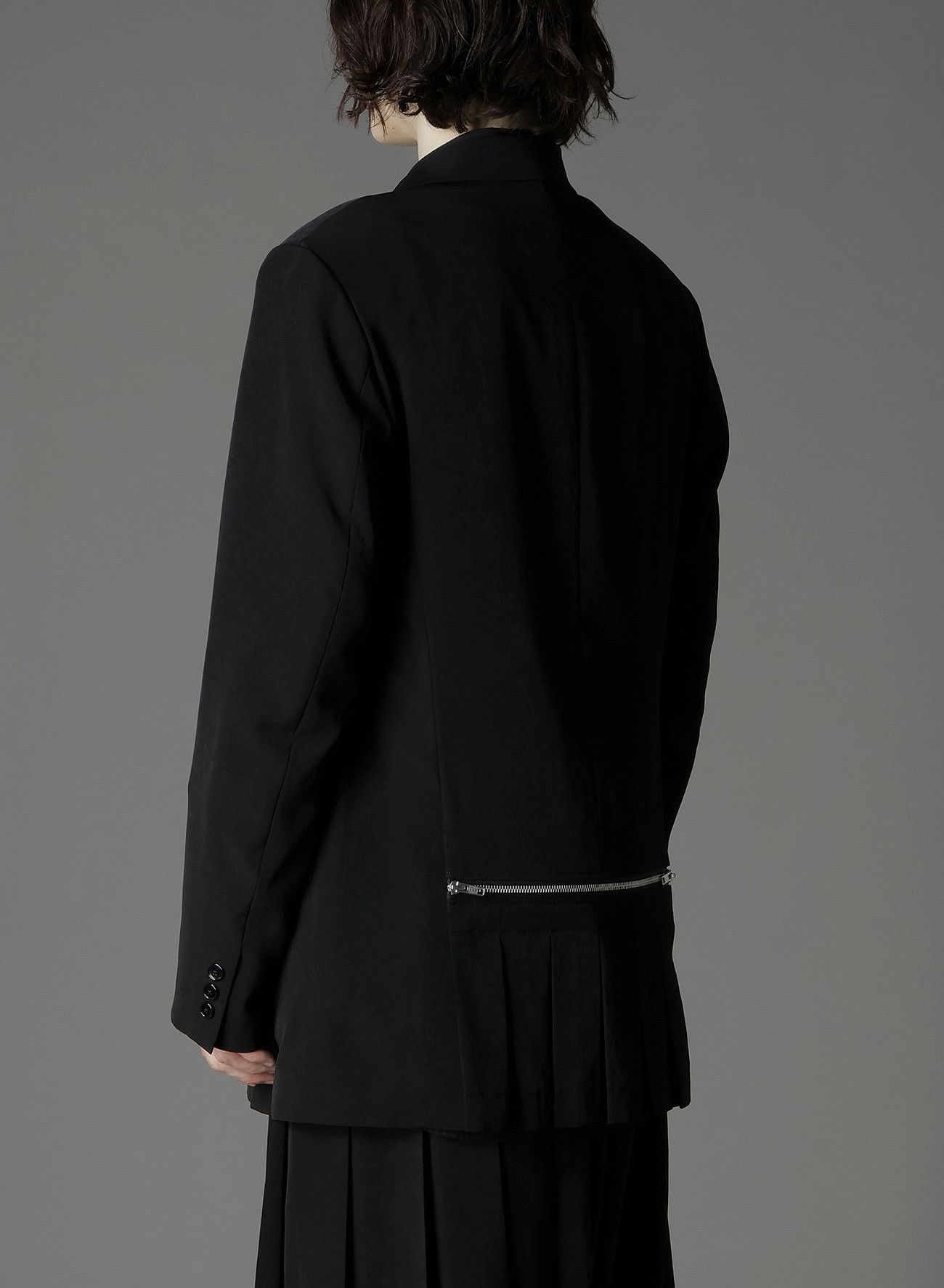 Yohji Yamamoto Yohji Yamamoto Ground Y - CREPE DE CHINE BAG PLEATED JACKET Size US L / EU 52-54 / 3 - 6 Thumbnail
