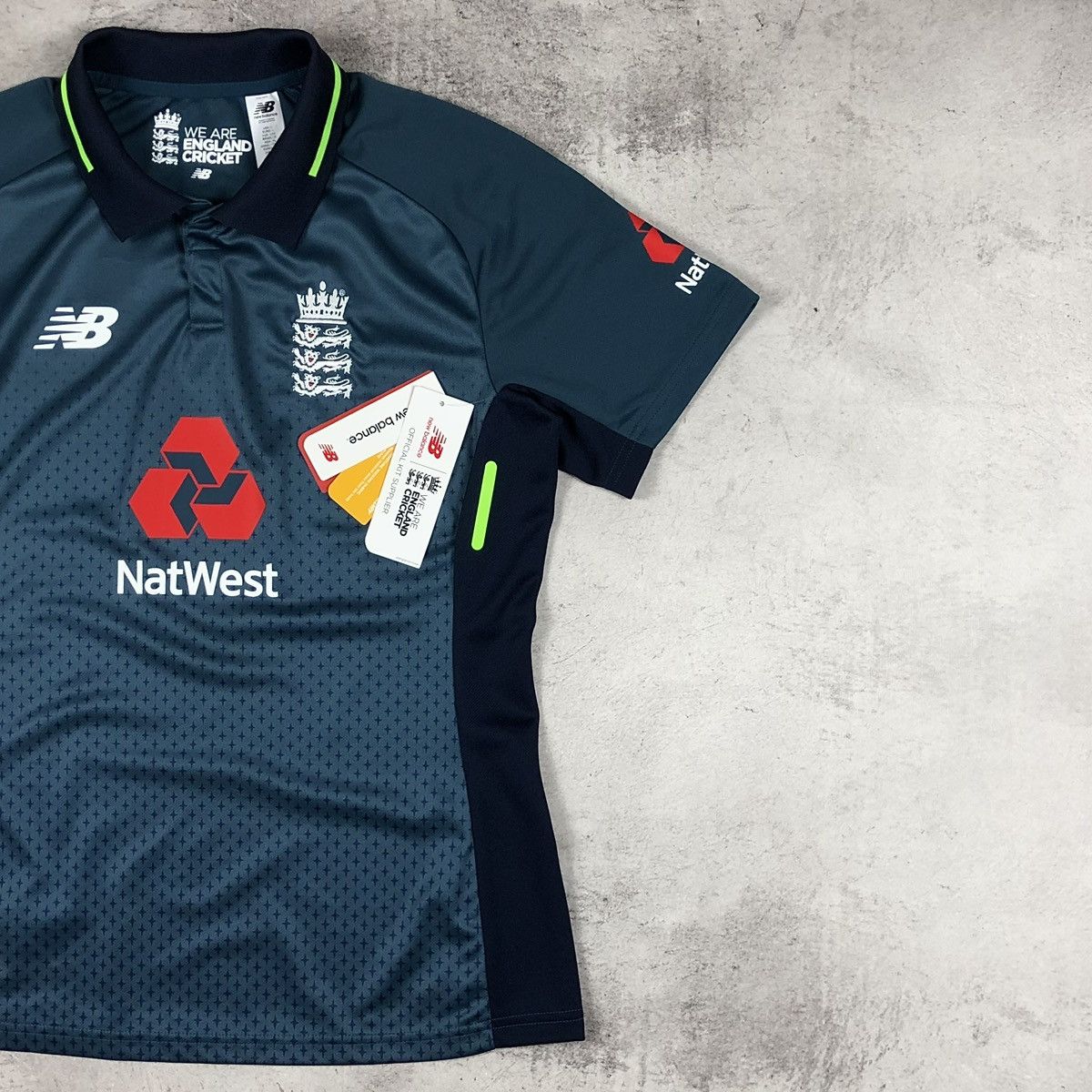 New Balance England Cricket ODI 2018-2019 New Balance WM Polo Jersey Size L / US 10 / IT 46 - 5 Thumbnail