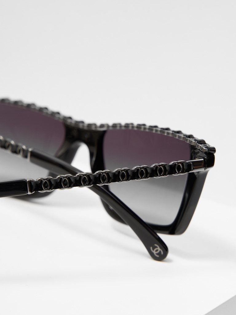 Chanel Chanel 5548-Q Rectangle Sunglasses Size ONE SIZE - 8 Thumbnail