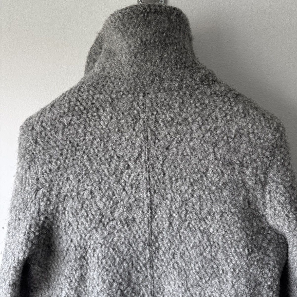Dior Dior Homme FW2009 Gray Asymmetric Drape Collar Mohair Jacket Size US M / EU 48-50 / 2 - 6 Thumbnail