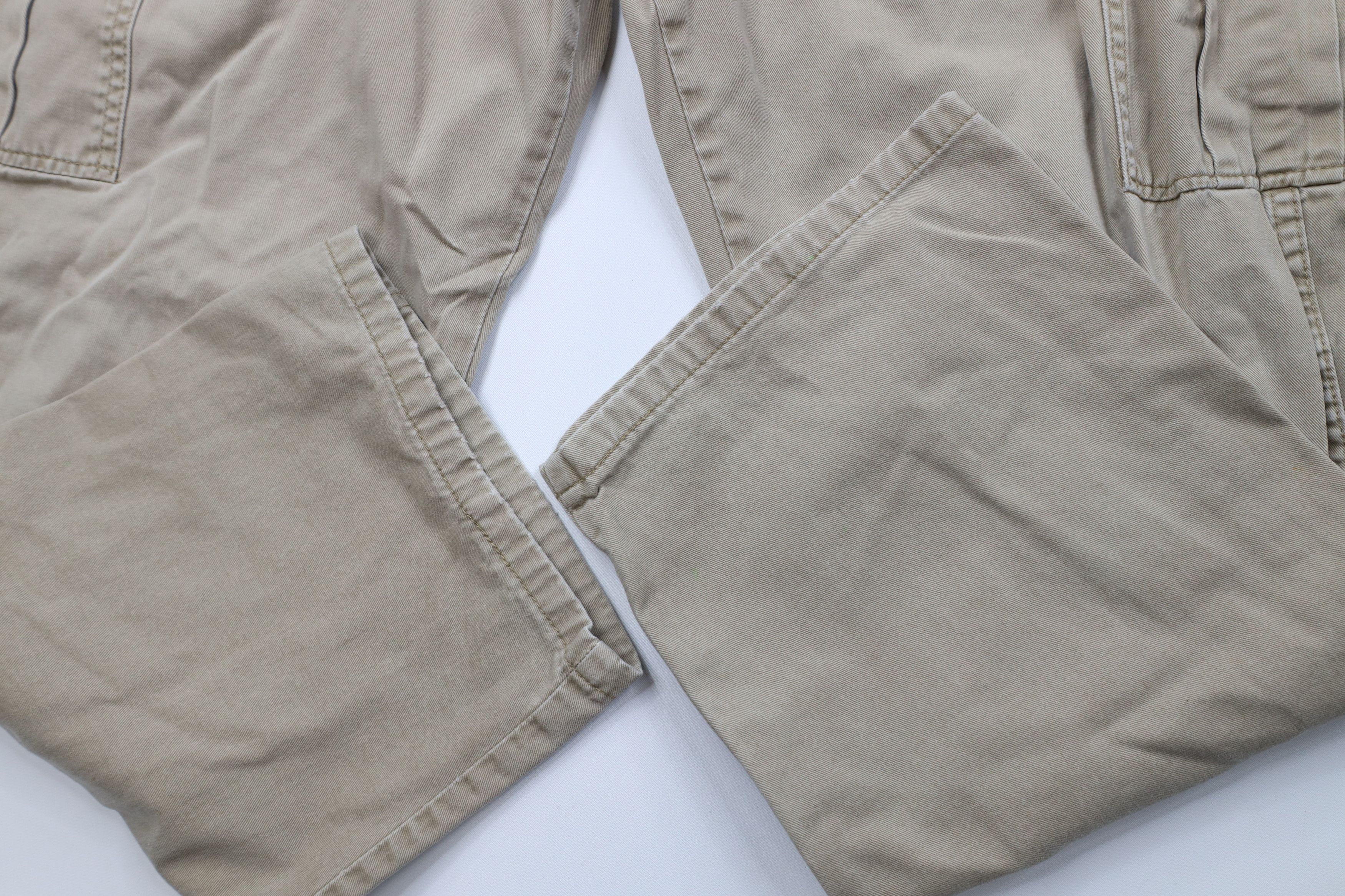 Wrangler Vintage Y2K Wrangler Baggy Wide Leg Cargo Pants Beige Size US 38 / EU 54 - 6 Thumbnail