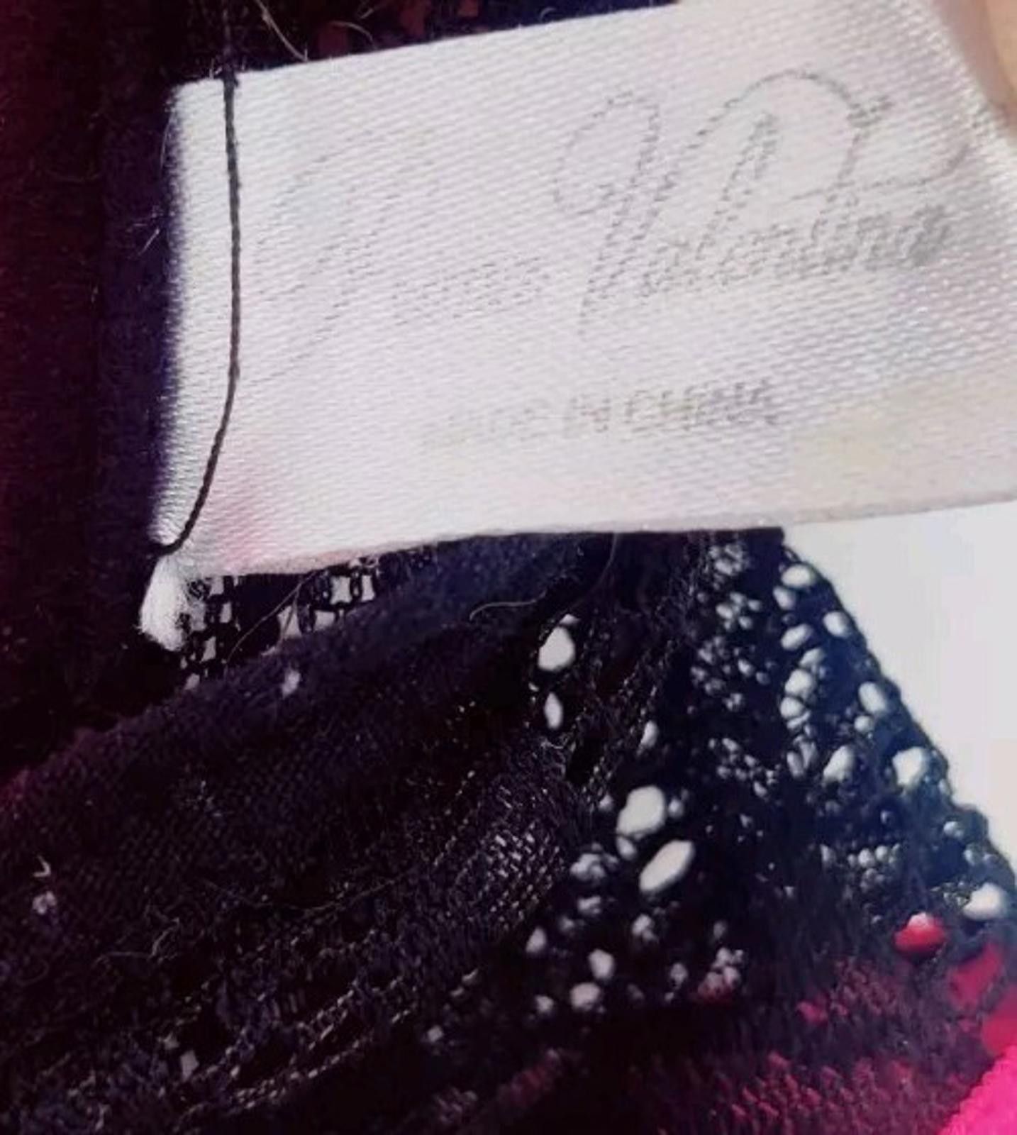 Other Prima Valentina Bra Black Lace & Hot Pink 34C Push Up Laceey Size ONE SIZE - 8 Thumbnail