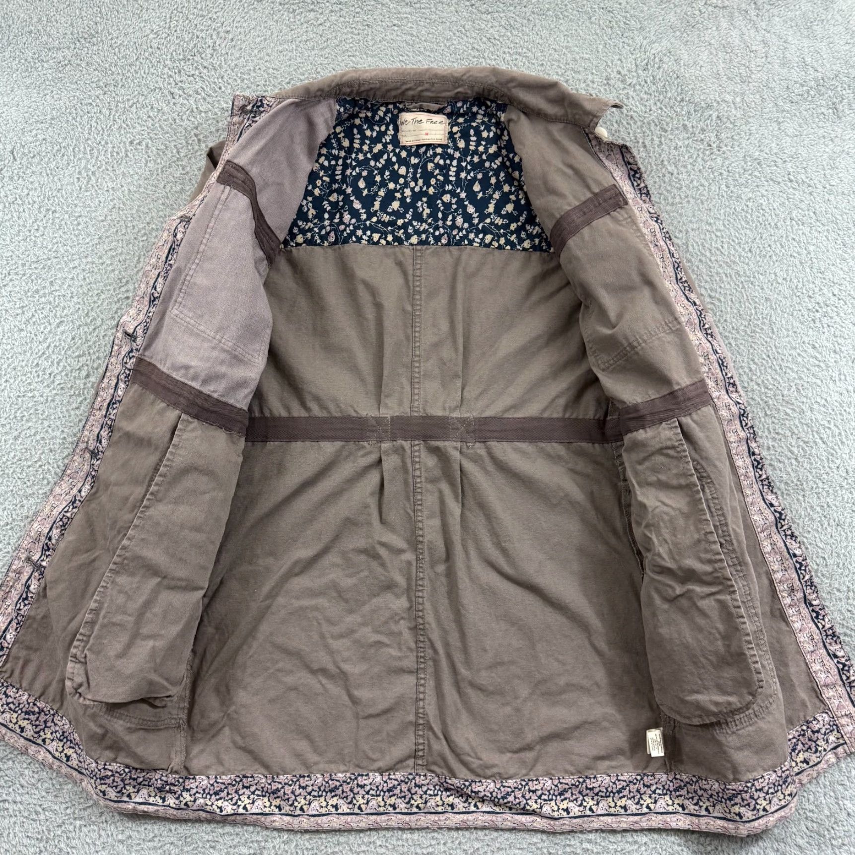 Free People VINTAGE-free People Apollo Cargo Jacket Womens Medium Oversized Button Utility Outdoor Size M / US 6-8 / IT 42-44 - 6 Thumbnail