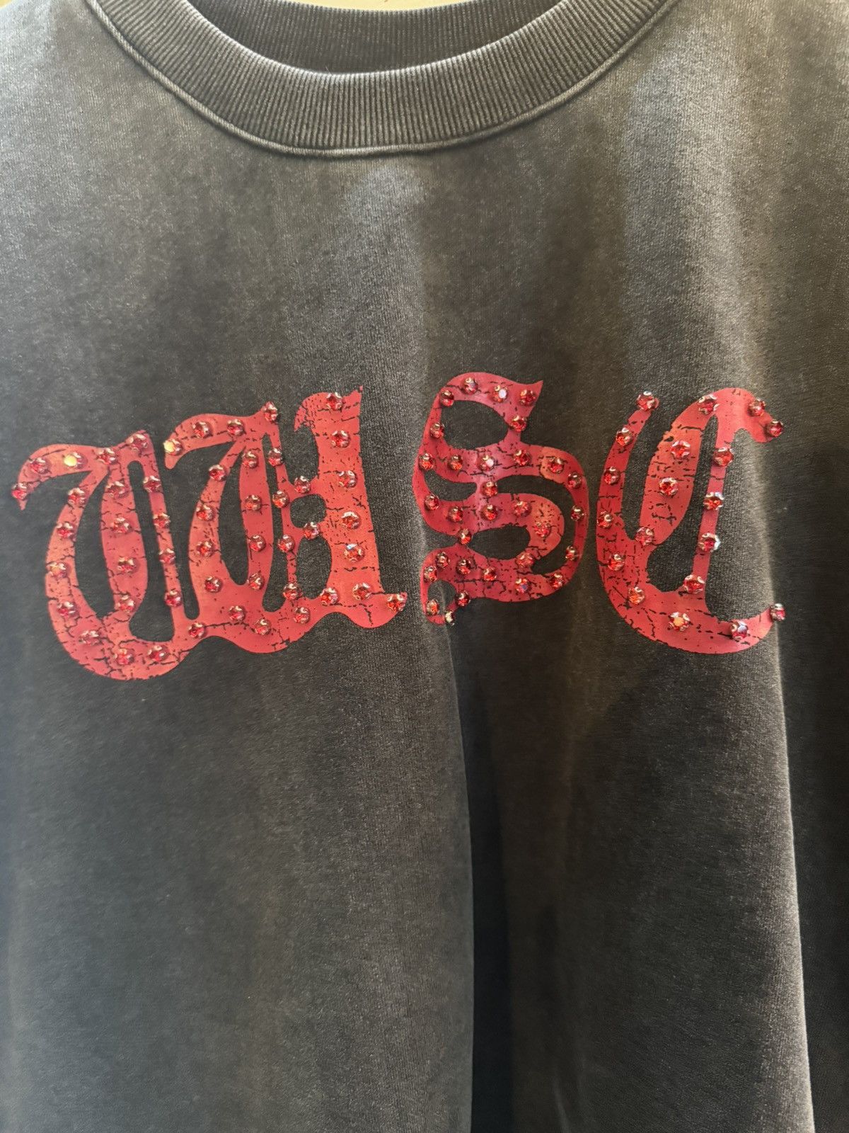 Whensmokeclears WSC Sleeveless Heavyweight Tee | Off Black/Red Size US M / EU 48-50 / 2 - 15 Thumbnail